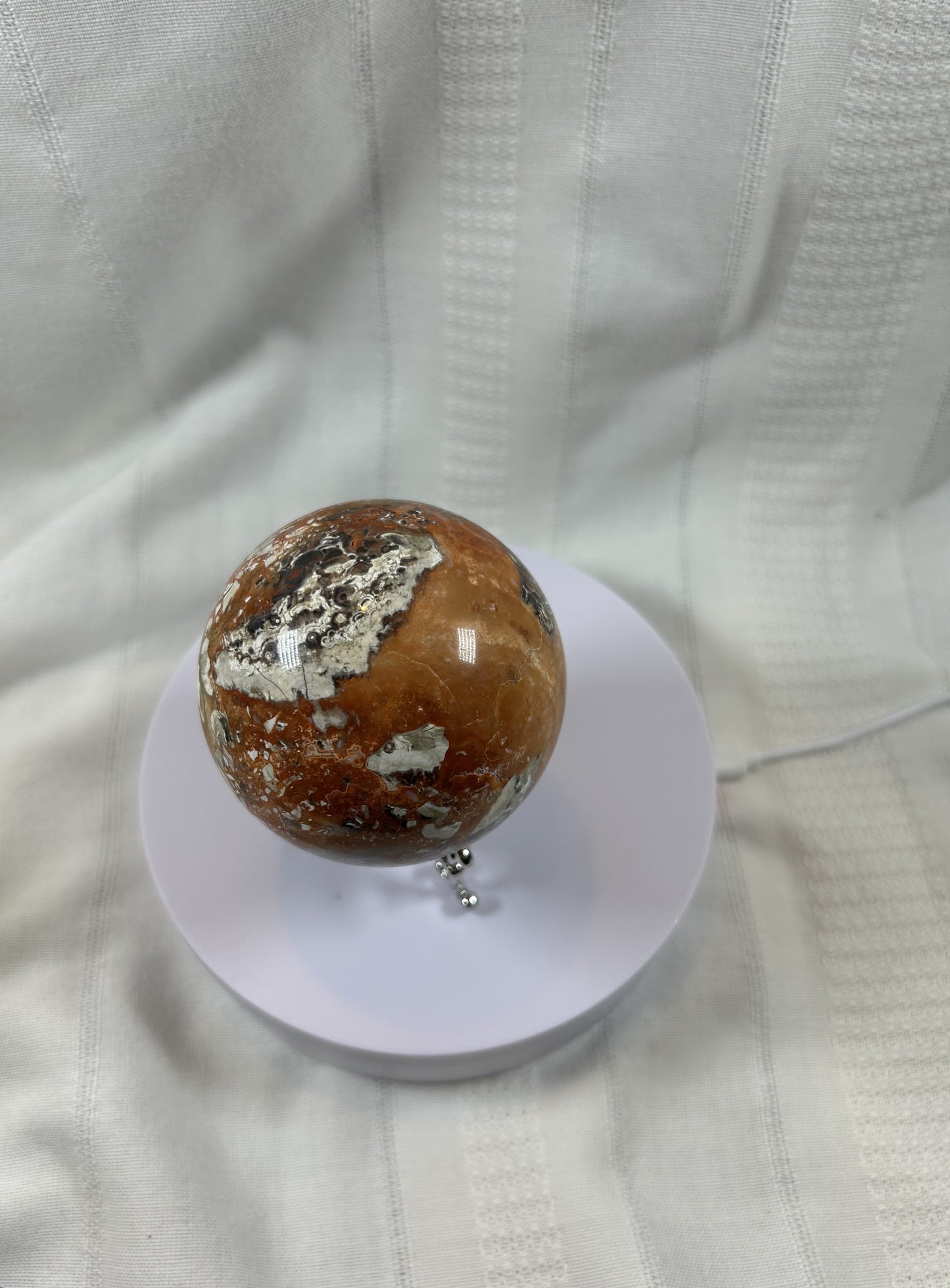 (#62) - BRECCIATED JASPER SPHERE POLISHED - NEW