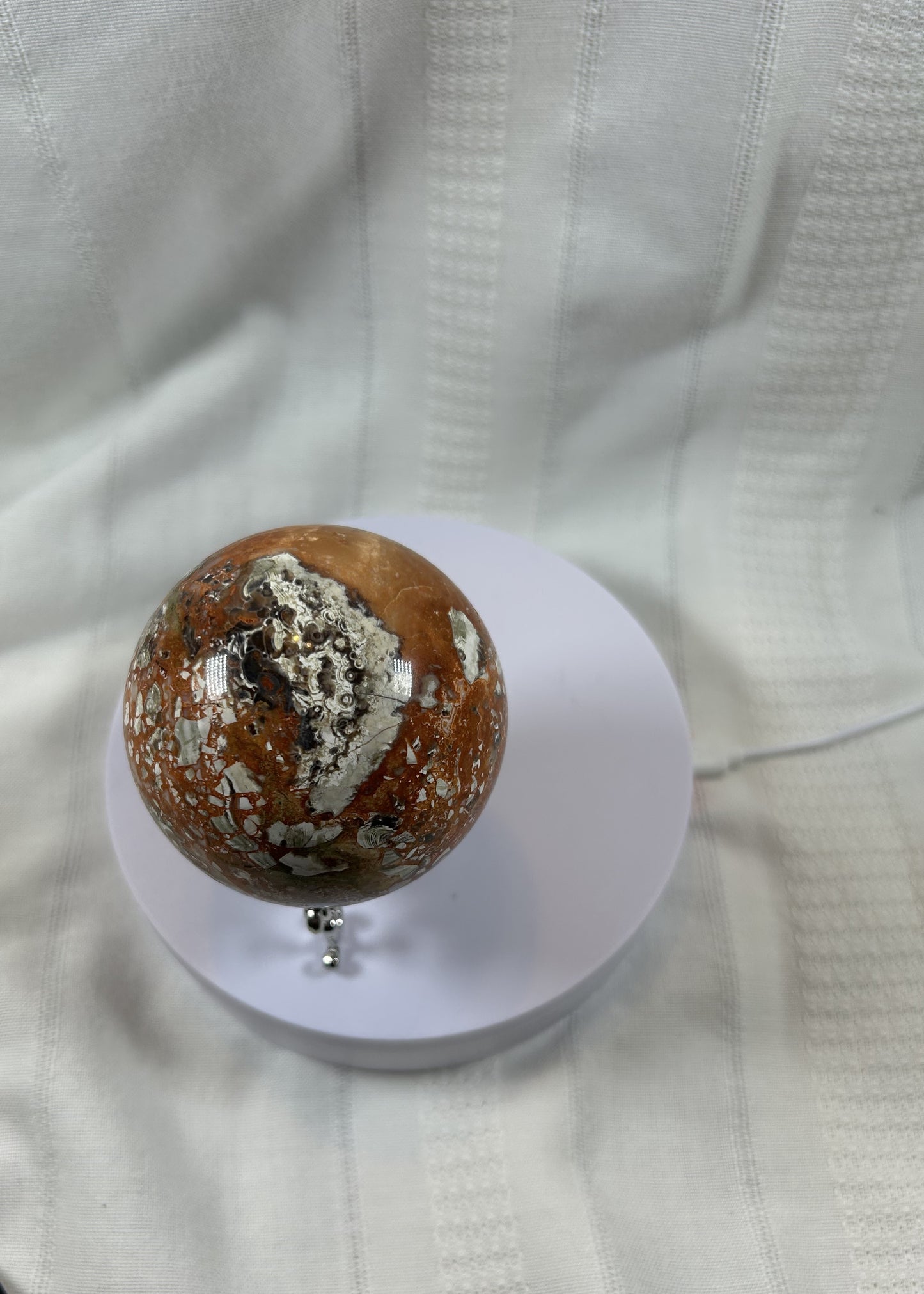 (#62) - BRECCIATED JASPER SPHERE POLISHED - NEW