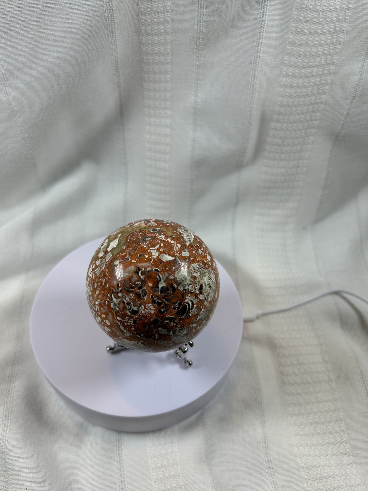 (#62) - BRECCIATED JASPER SPHERE POLISHED - NEW