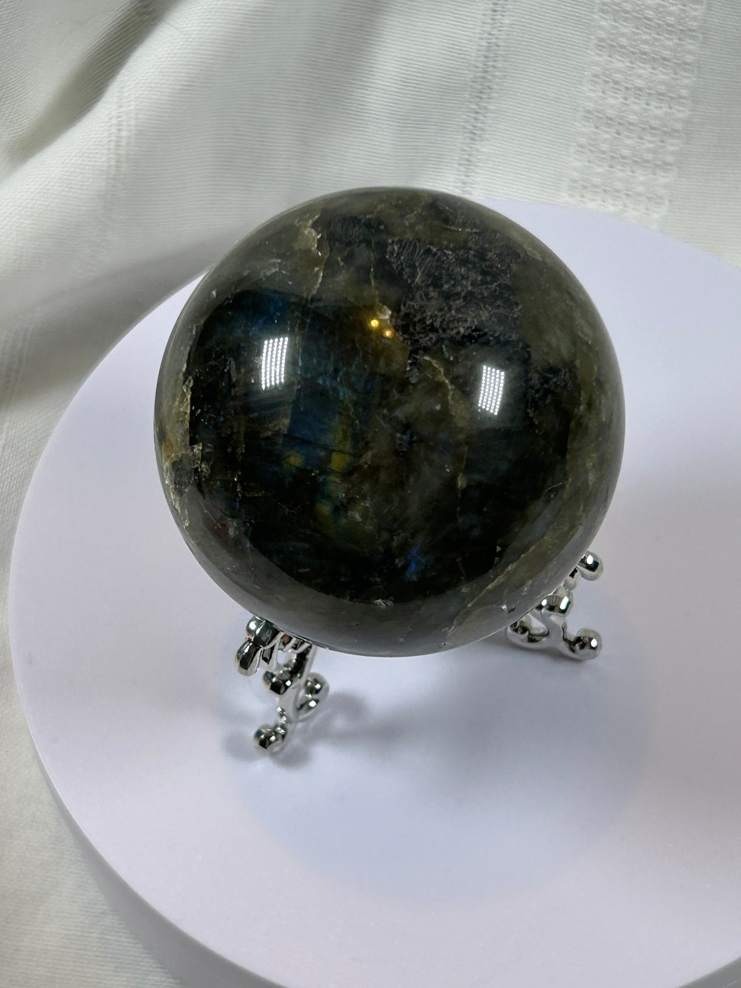 (#66) - LABRADORITE SPHERE POLISHED - NEW