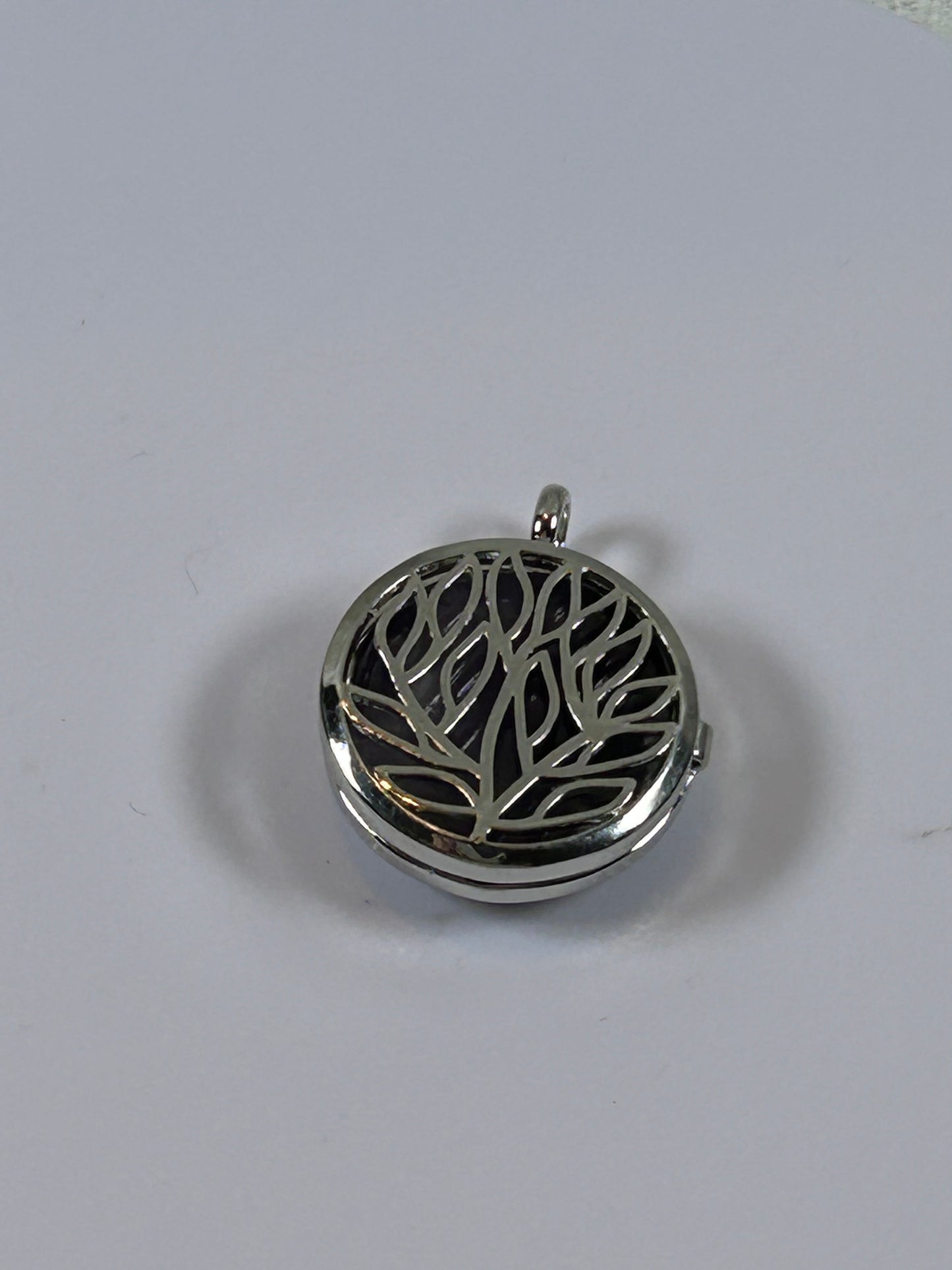 (#72) - TREE OF LIFE PENTACLE STONE LOCKET AMETHYST - NEW