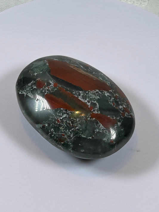 AFRICAN BLOODSTONE PALM STONE POLISHED - NEW