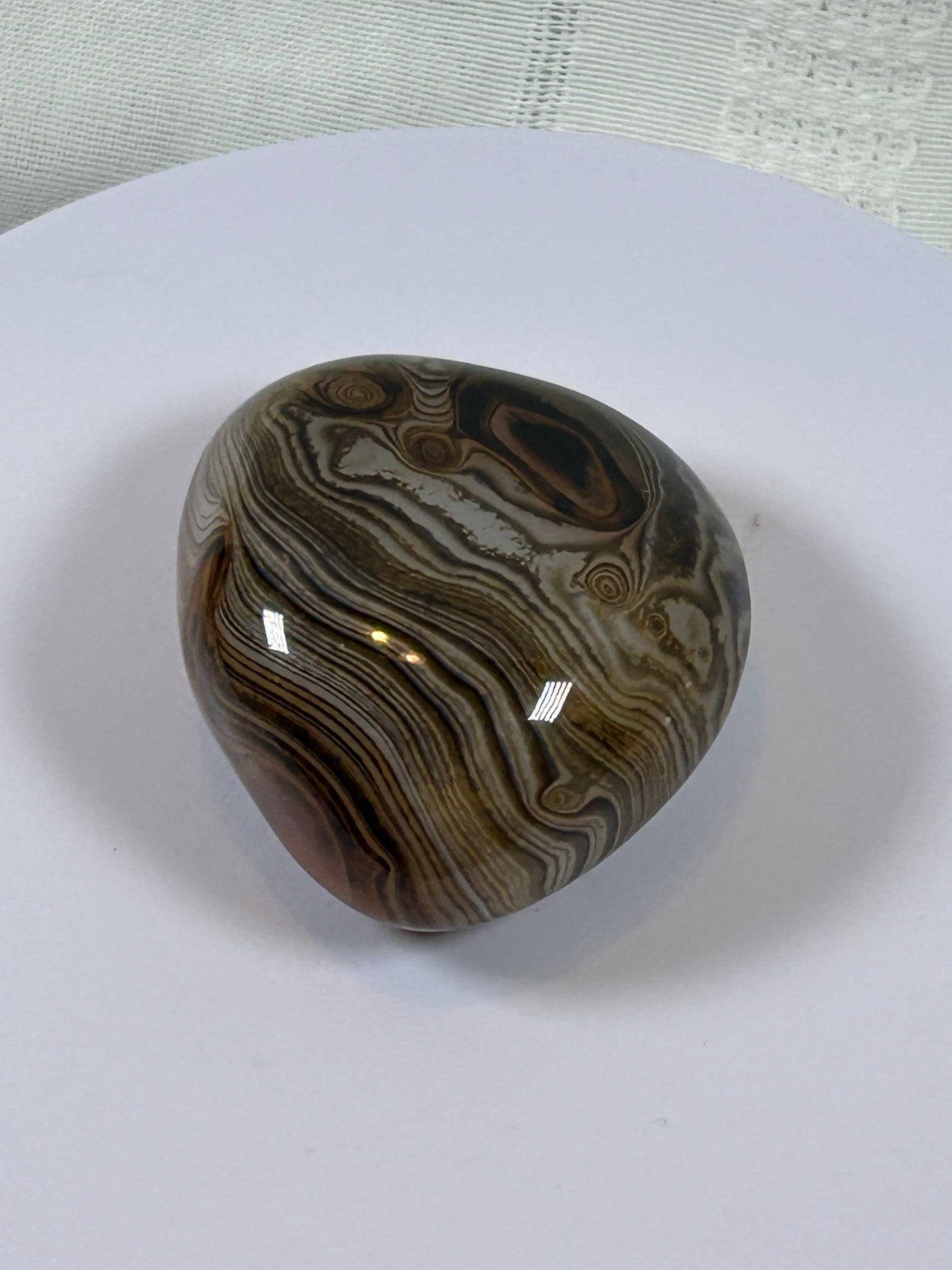 (#110) - SARDONYX PALM STONE POLISHED - NEW
