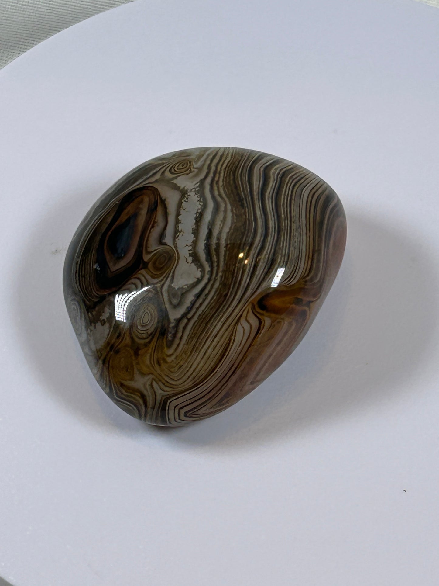 (#110) - SARDONYX PALM STONE POLISHED - NEW