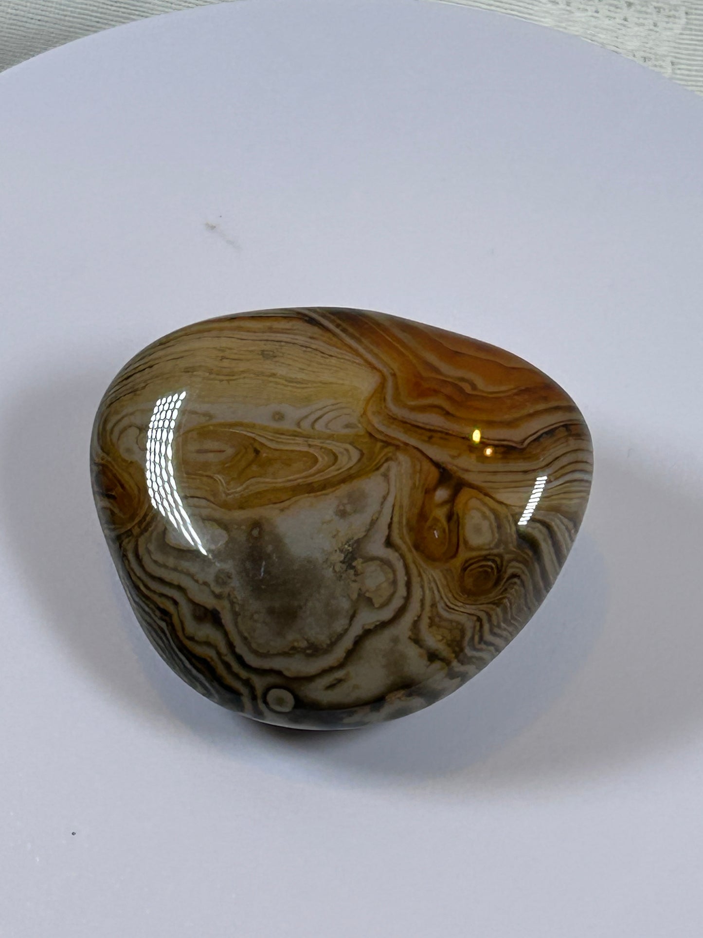 (#110) - SARDONYX PALM STONE POLISHED - NEW