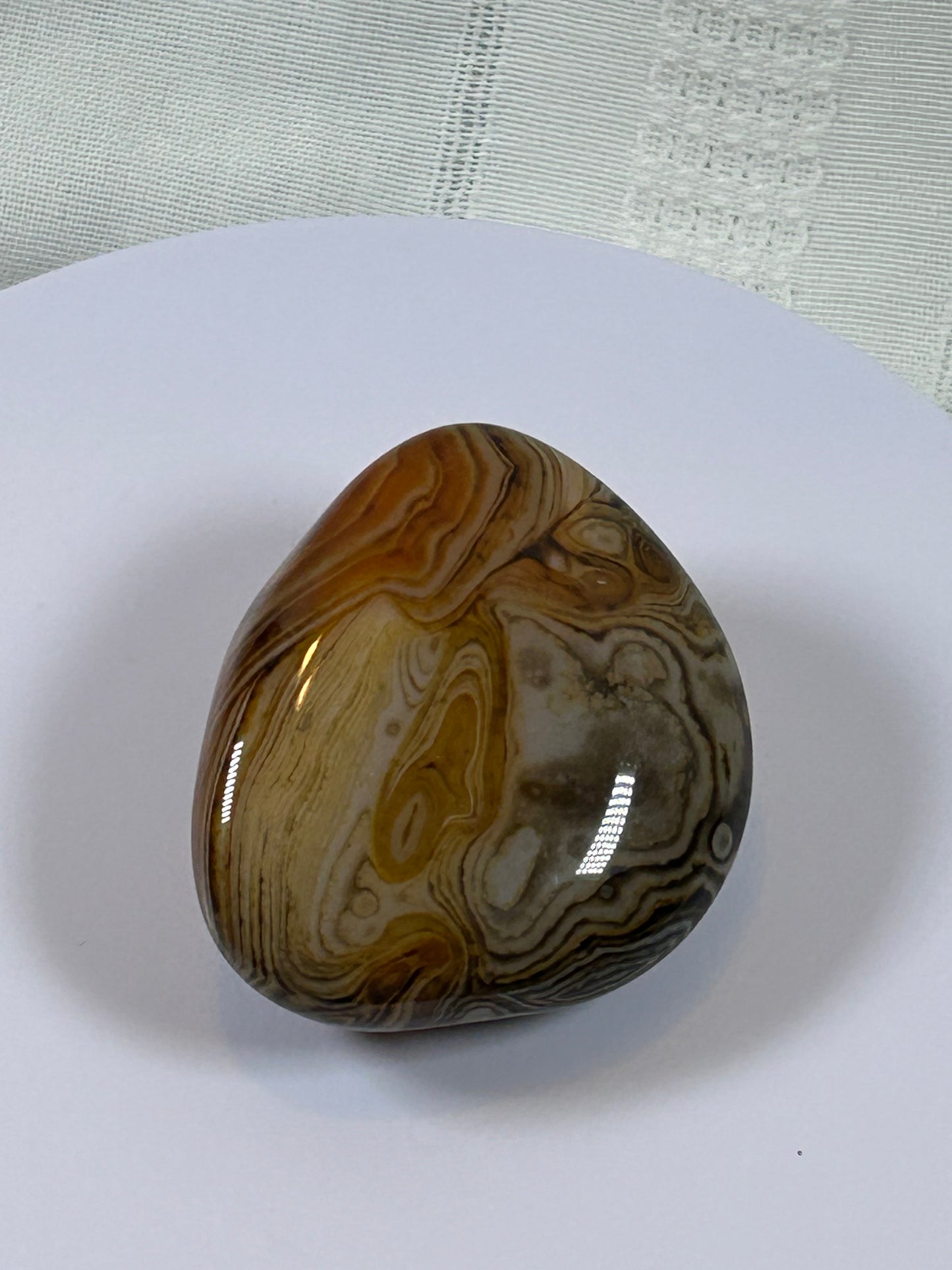 (#110) - SARDONYX PALM STONE POLISHED - NEW