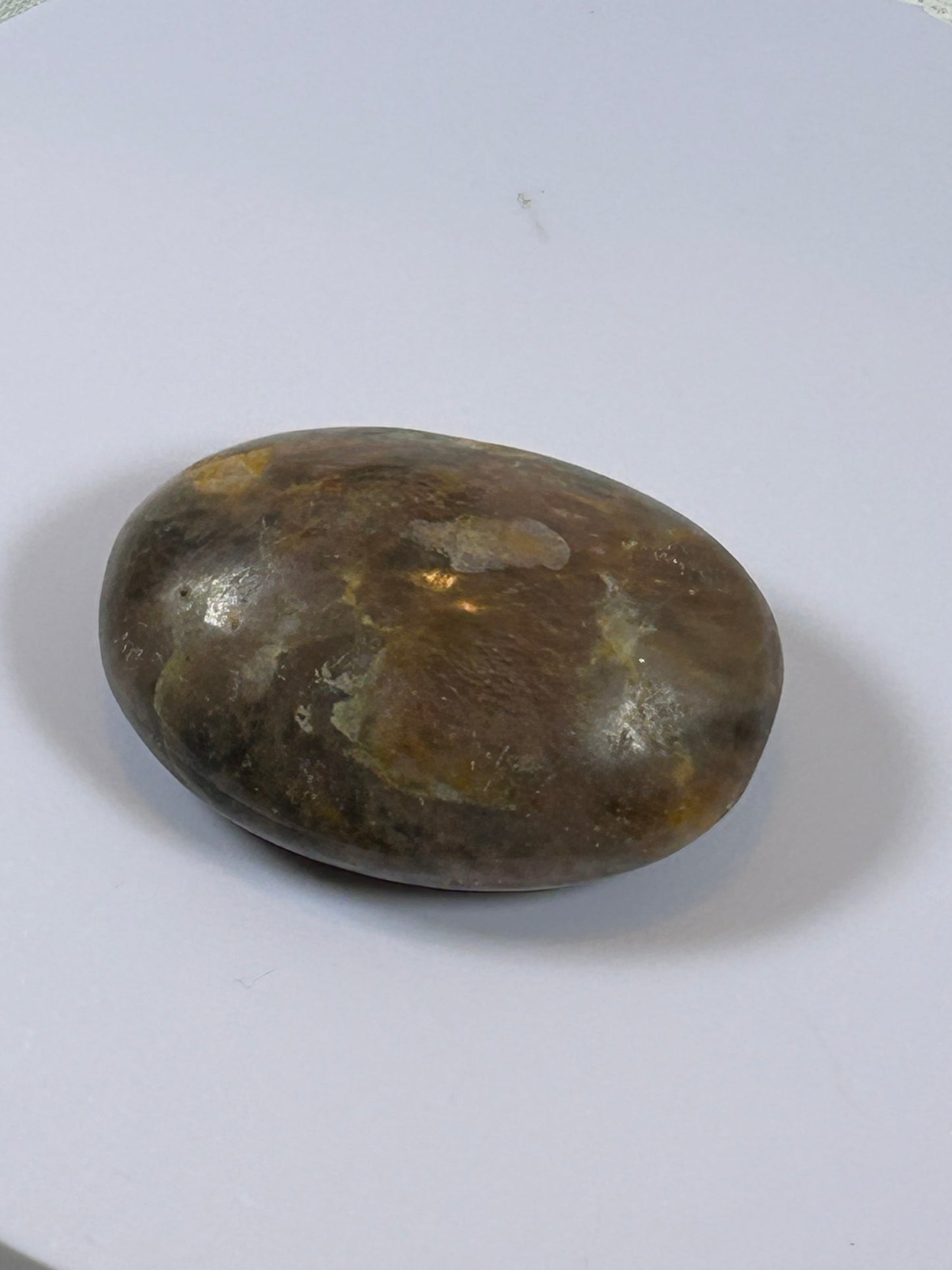 (#116) - BLACK MOONSTONE PALM STONE POLISHED - NEW