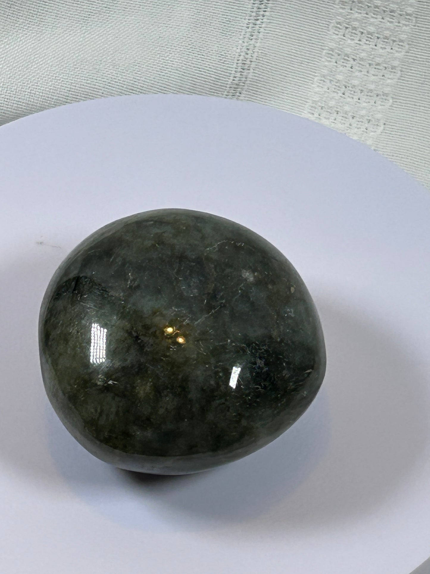 (#120) - LABRADORITE PALM STONE POLISHED - NEW