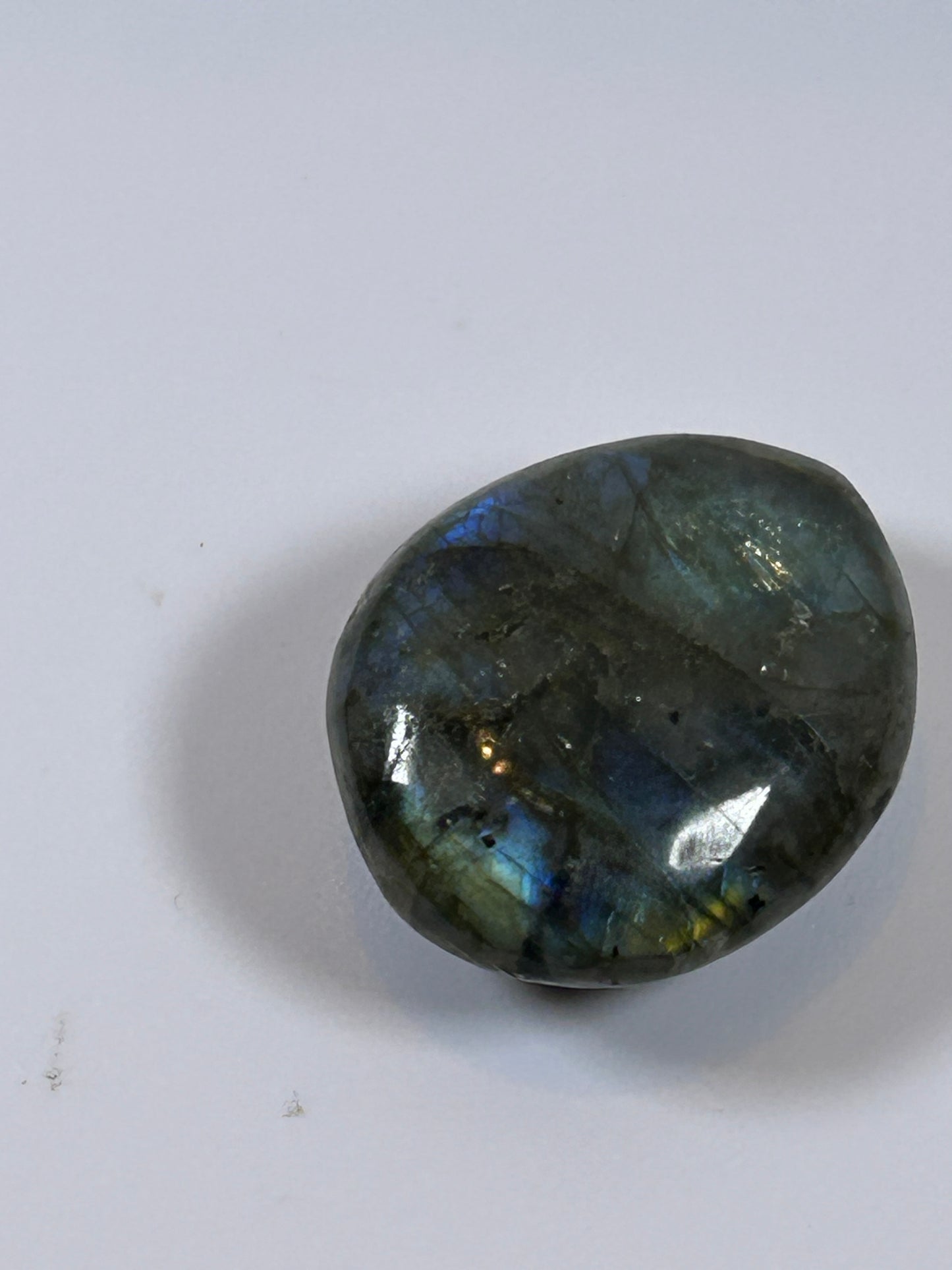 (#123) - LABRADORITE PALM STONE POLISHED - NEW