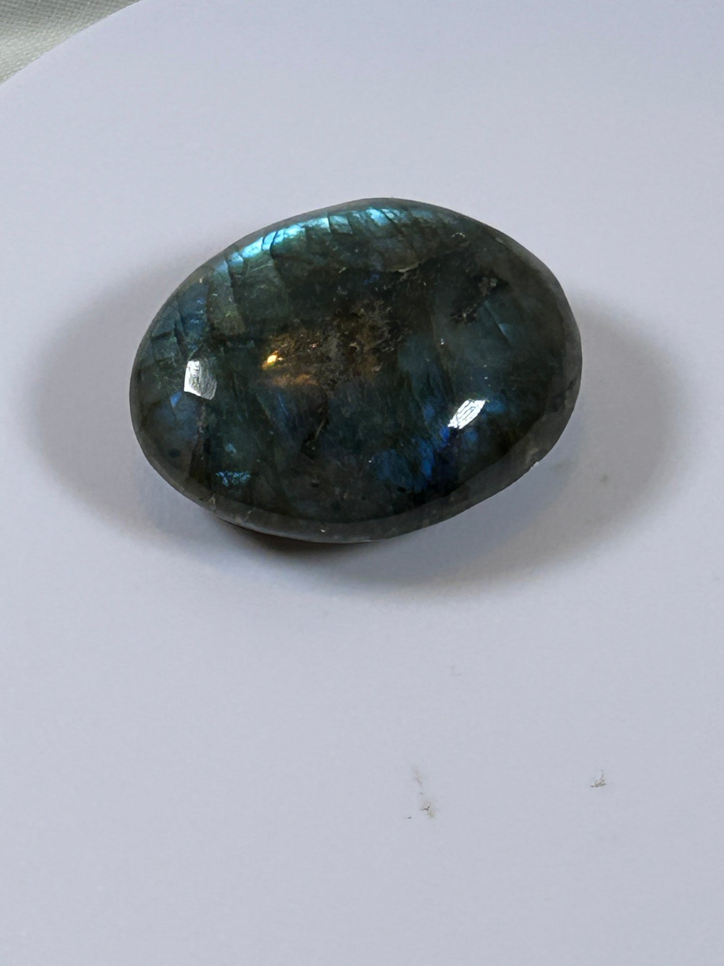 (#123) - LABRADORITE PALM STONE POLISHED - NEW