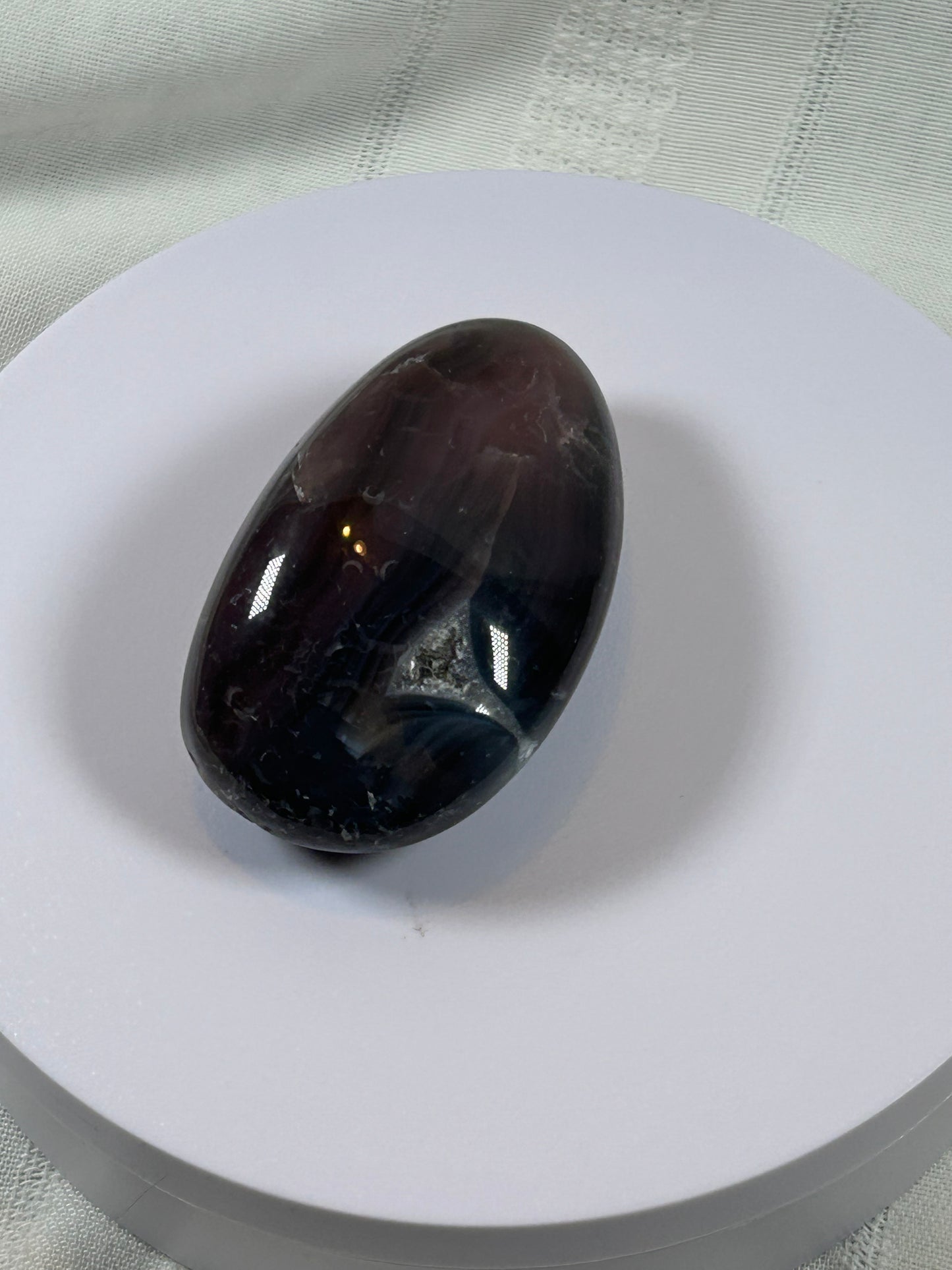 (#129) - AGATE PALM STONE POLISHED - NEW