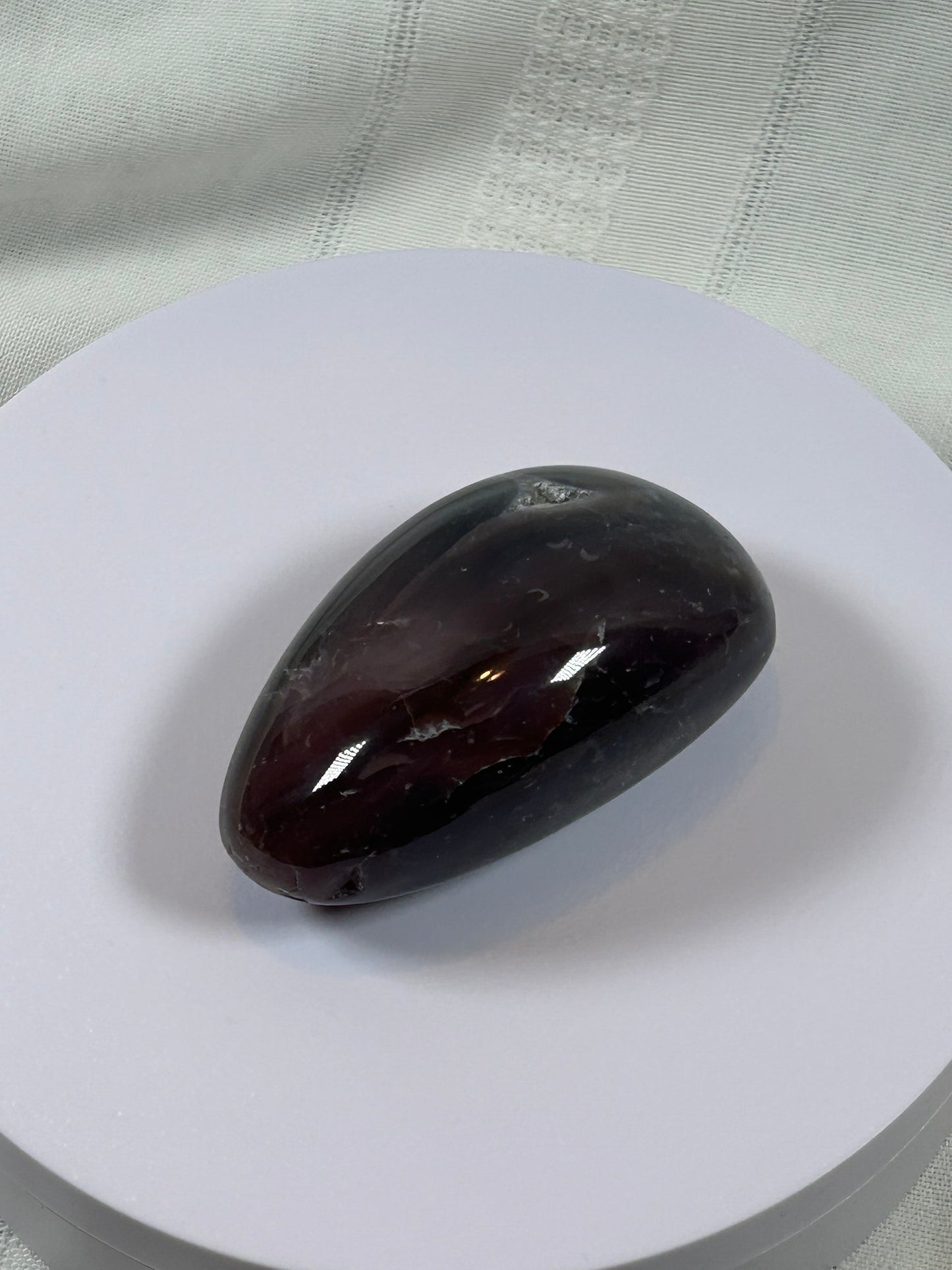 (#129) - AGATE PALM STONE POLISHED - NEW