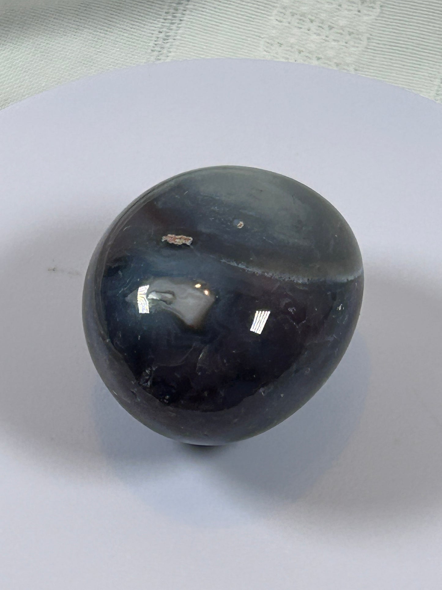 (#130) - AGATE PALM STONE POLISHED - NEW