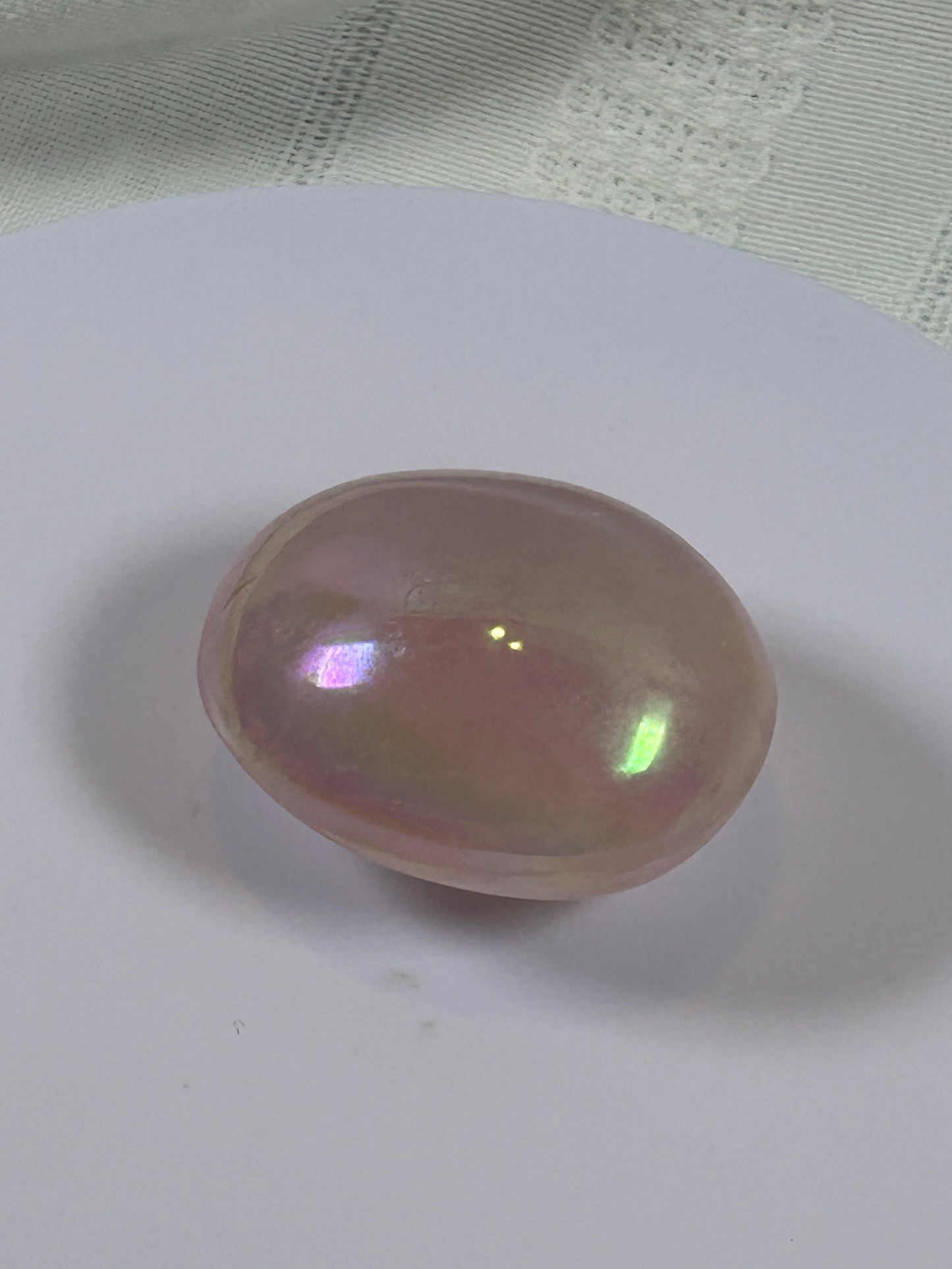 (#133) - ANGEL AURA QUARTZ PALM STONE POLISHED - NEW