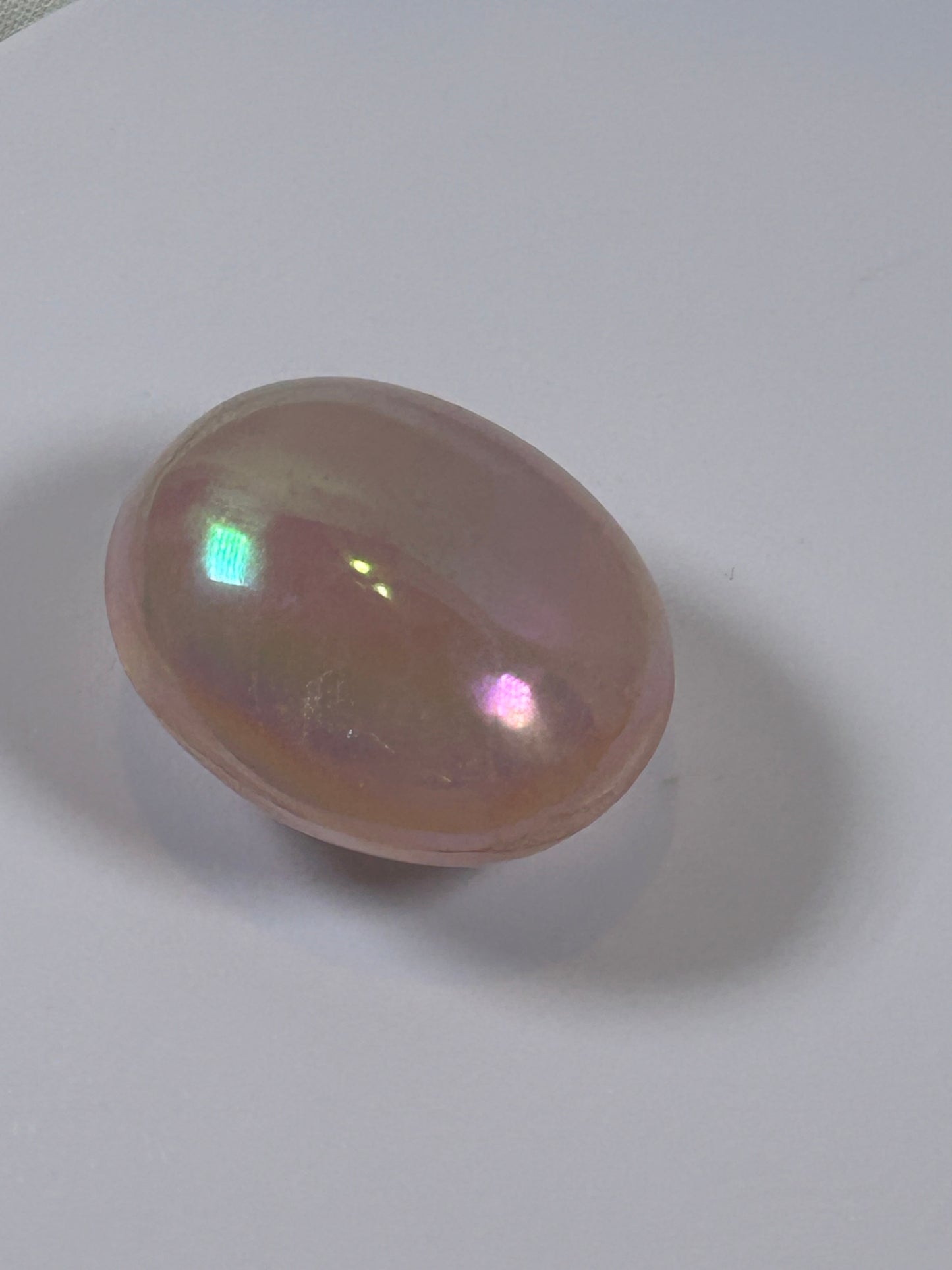 (#133) - ANGEL AURA QUARTZ PALM STONE POLISHED - NEW