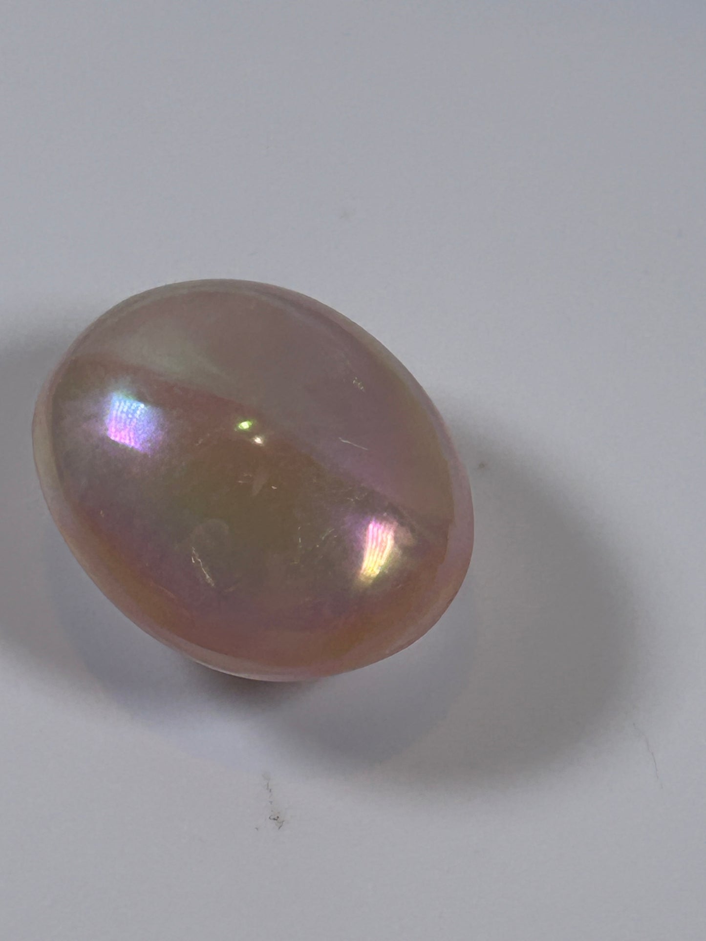 (#133) - ANGEL AURA QUARTZ PALM STONE POLISHED - NEW