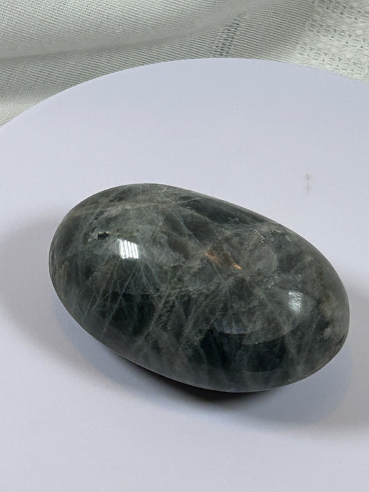 (#134) - LABRADORITE PALM STONE POLISHED - NEW