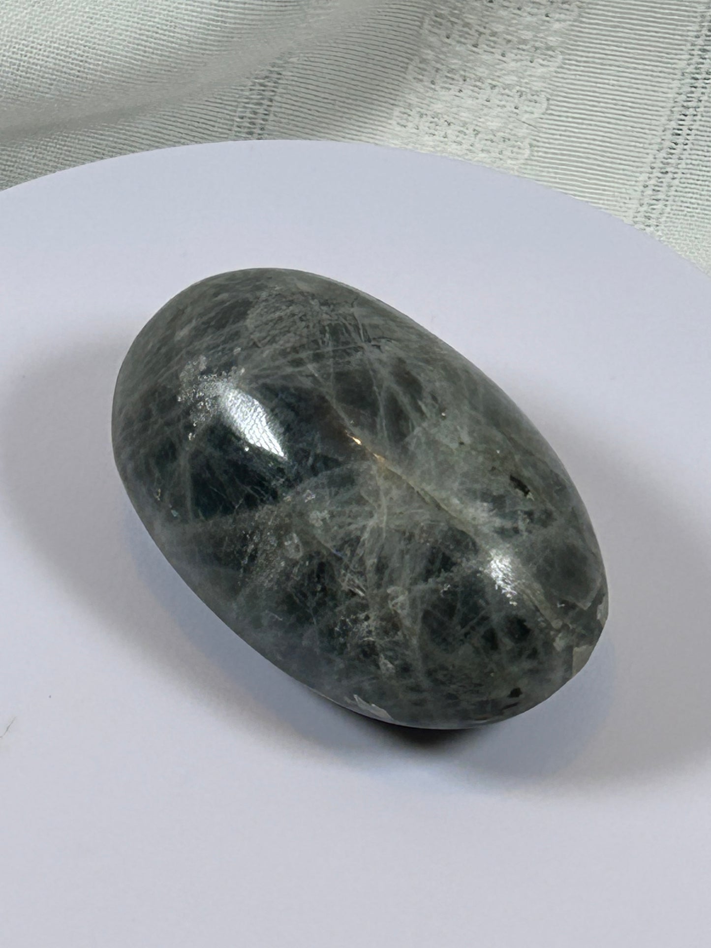 (#134) - LABRADORITE PALM STONE POLISHED - NEW