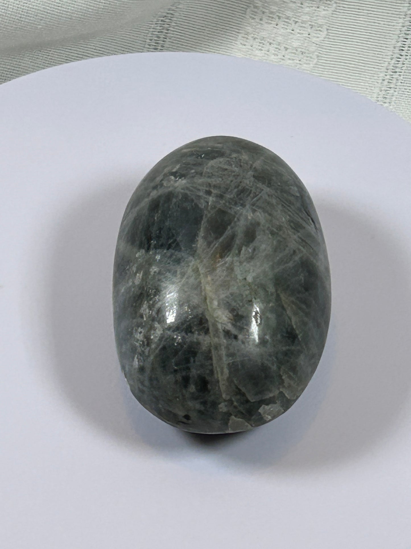 (#134) - LABRADORITE PALM STONE POLISHED - NEW