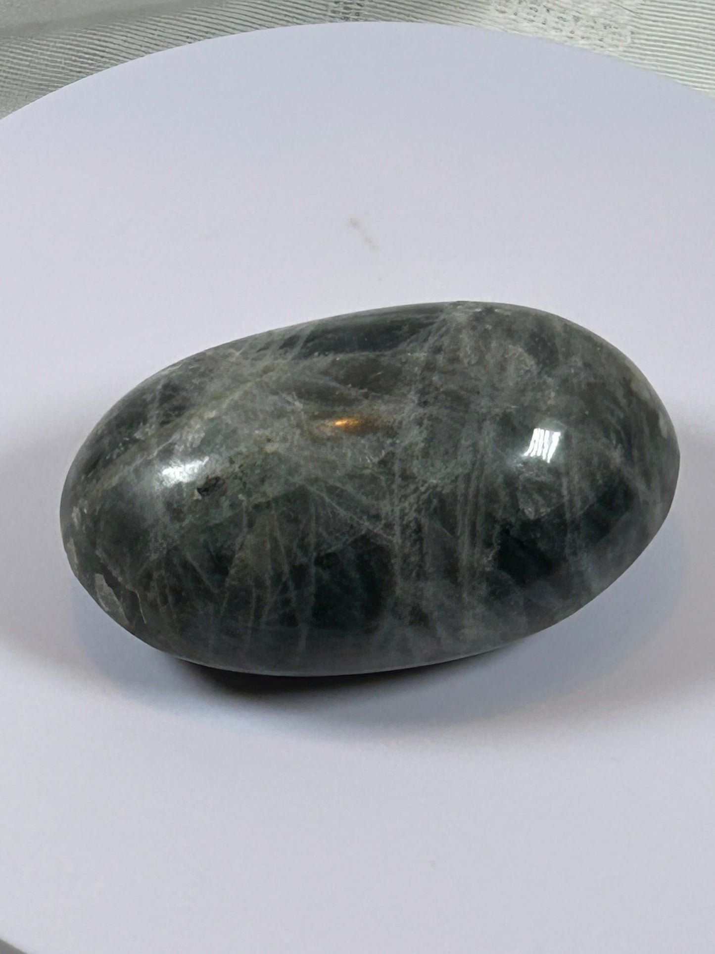 (#134) - LABRADORITE PALM STONE POLISHED - NEW