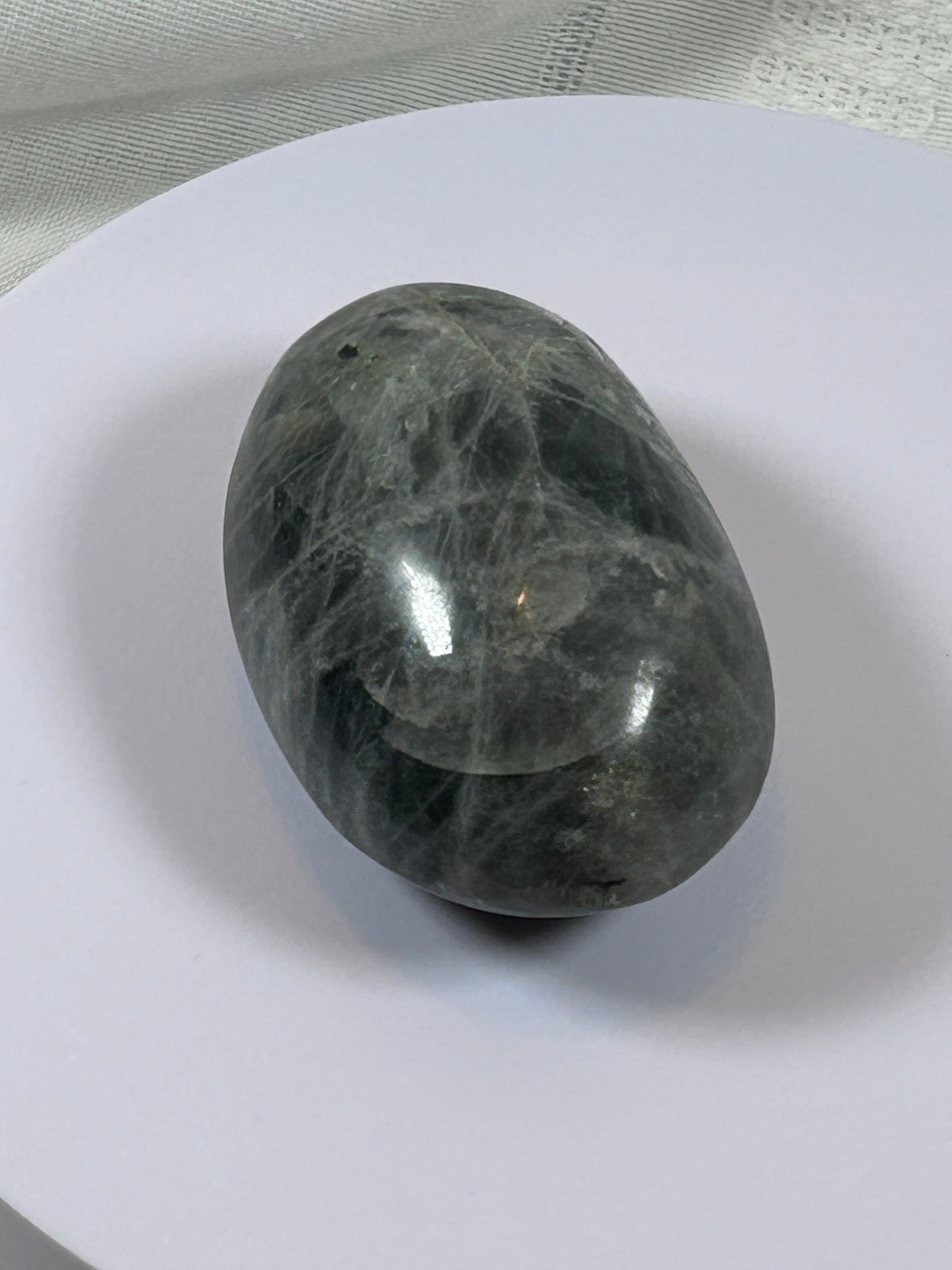 (#134) - LABRADORITE PALM STONE POLISHED - NEW