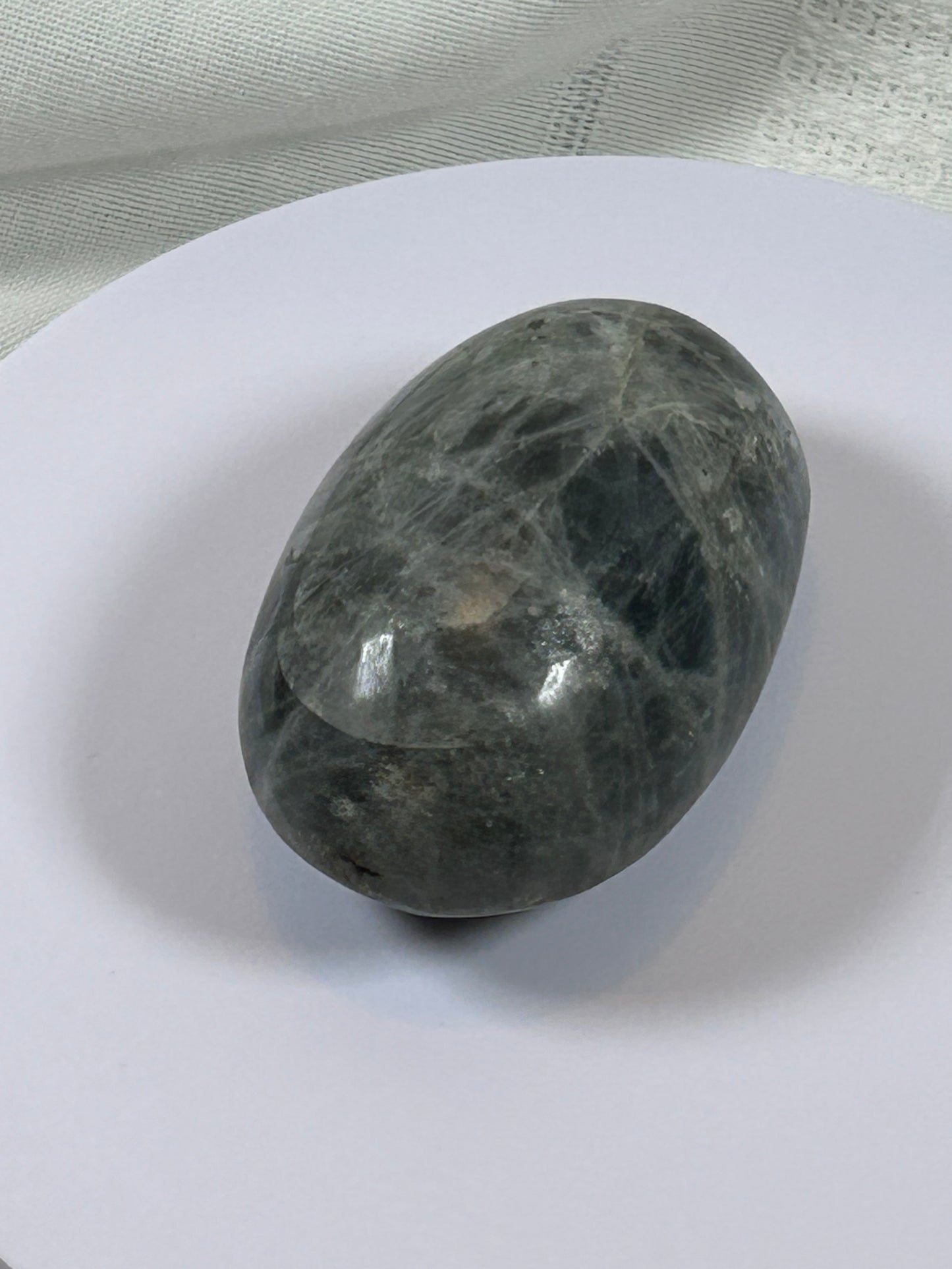 (#134) - LABRADORITE PALM STONE POLISHED - NEW