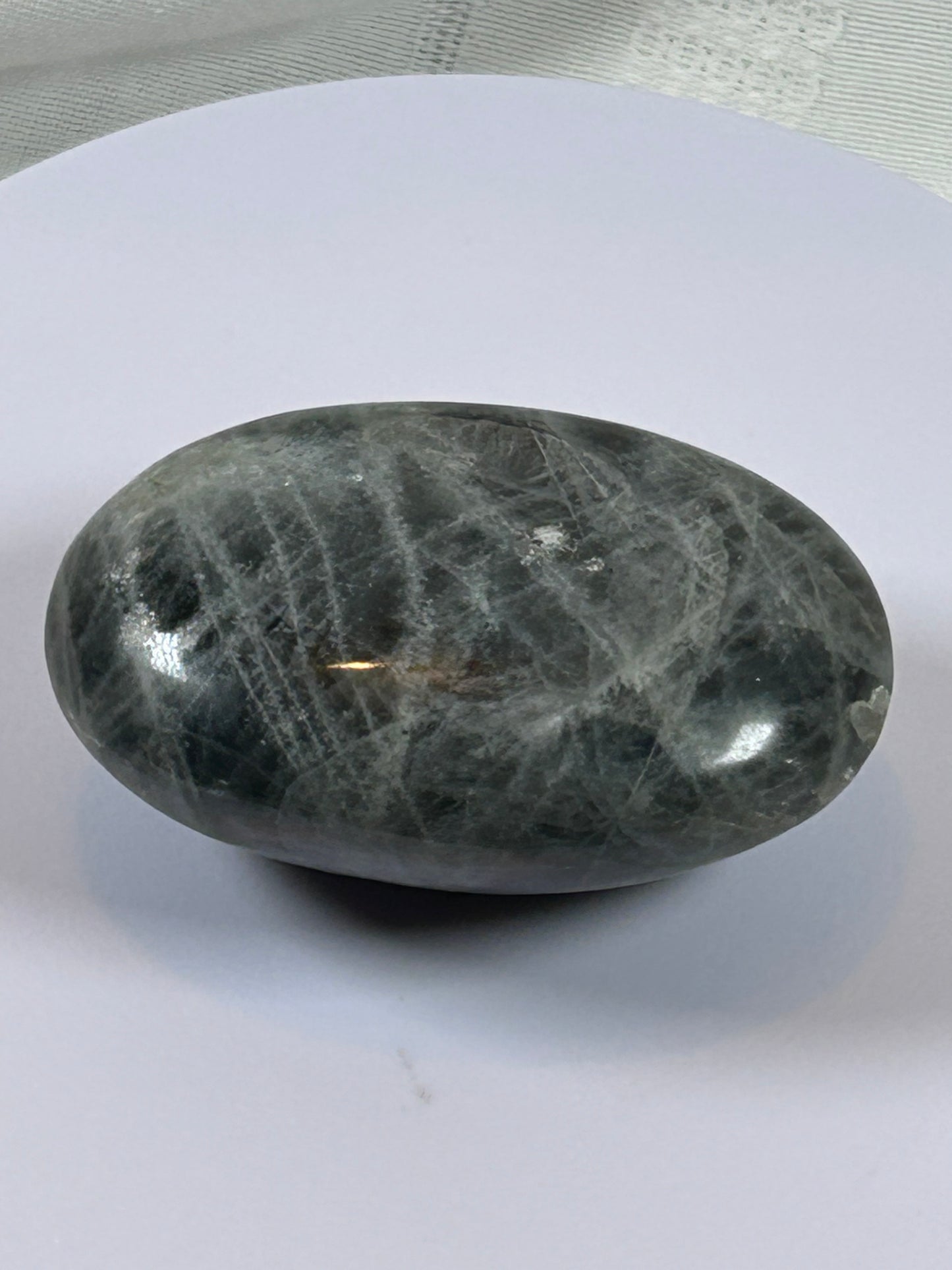 (#134) - LABRADORITE PALM STONE POLISHED - NEW
