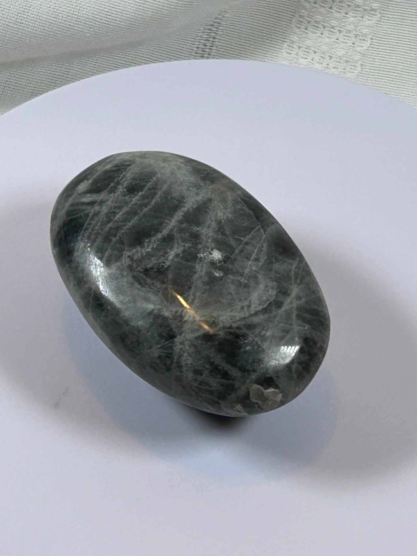 (#134) - LABRADORITE PALM STONE POLISHED - NEW