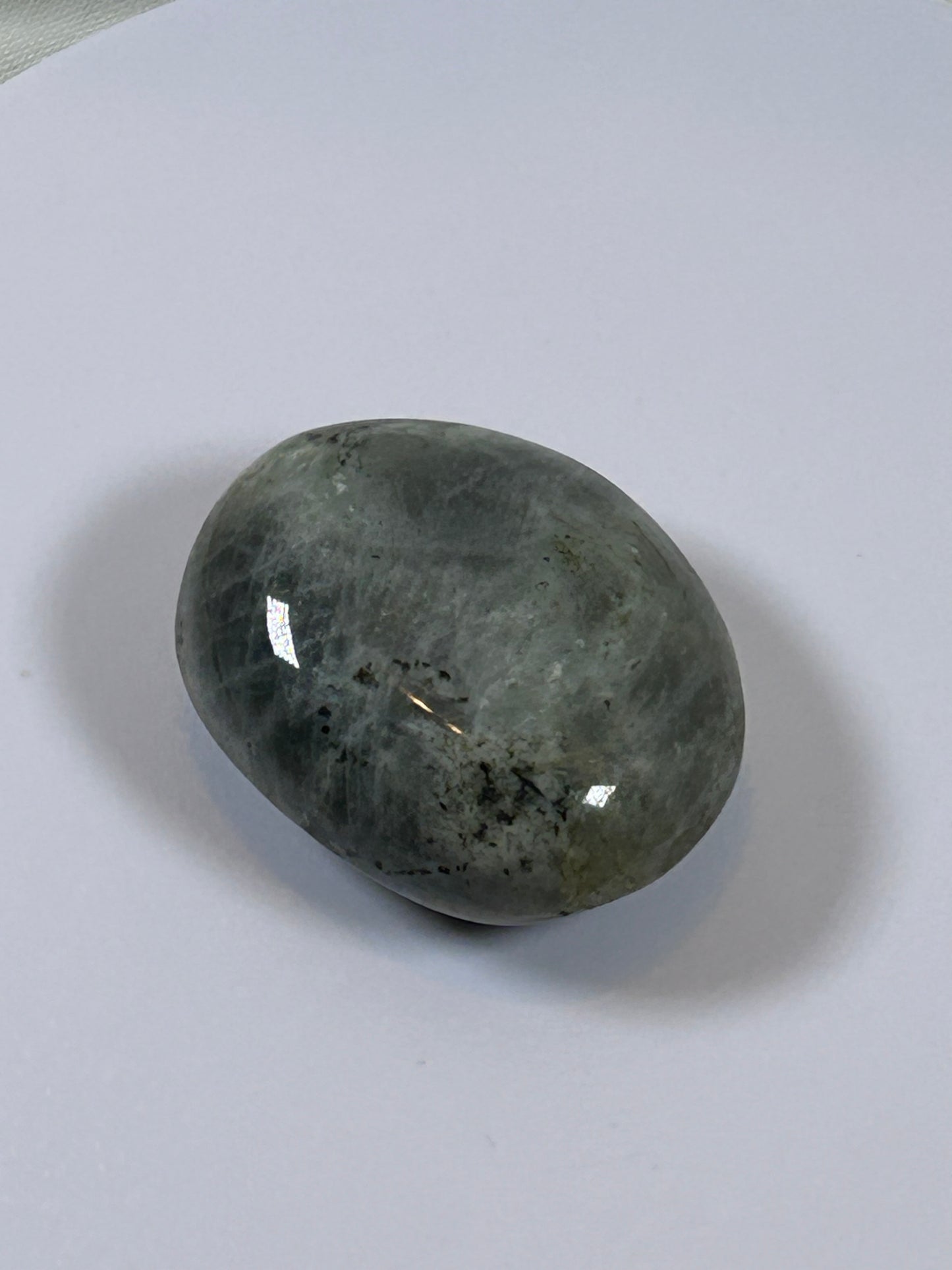 (#140) - LABRADORITE PALM STONE POLISHED - NEW