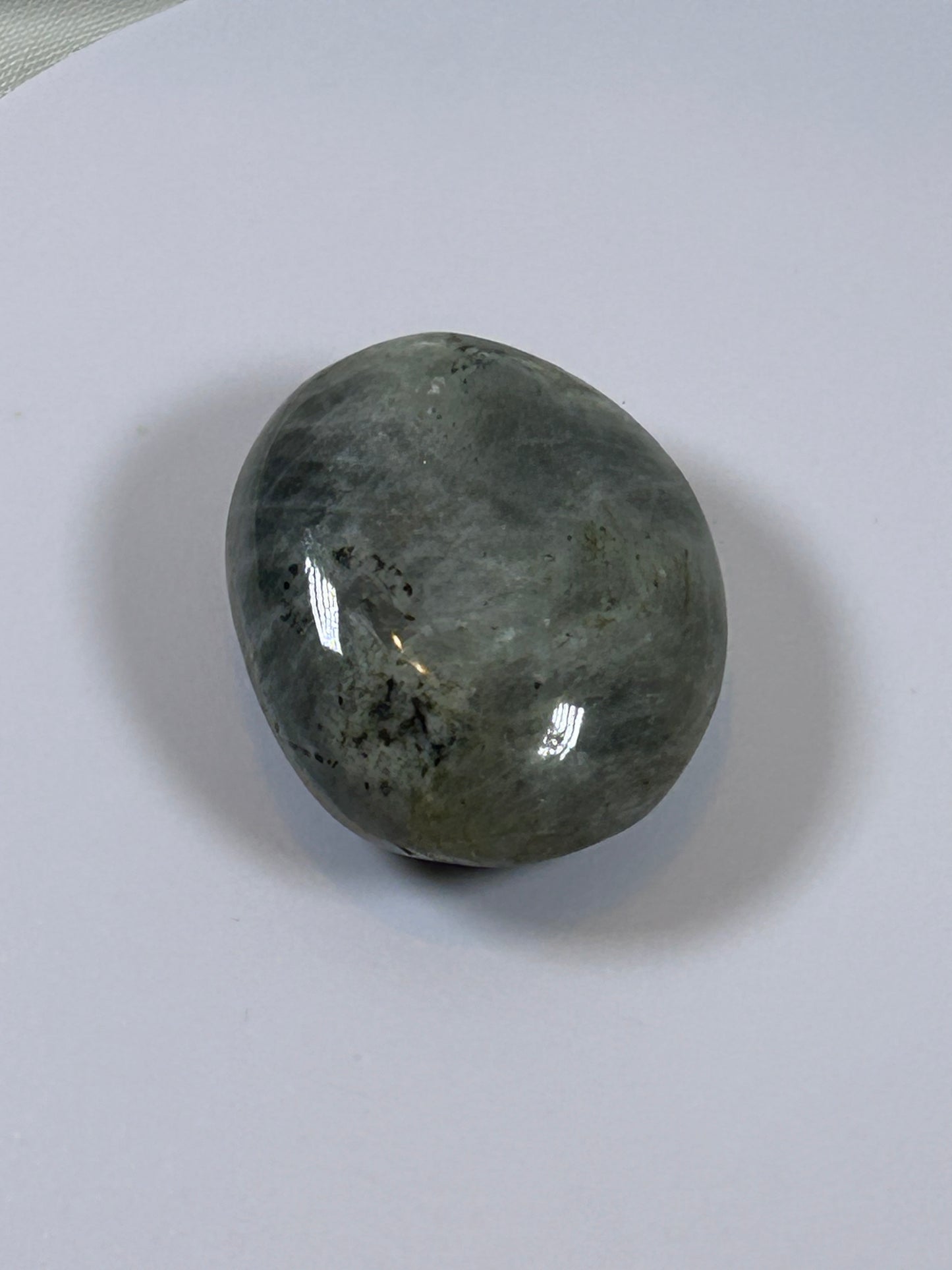 (#140) - LABRADORITE PALM STONE POLISHED - NEW