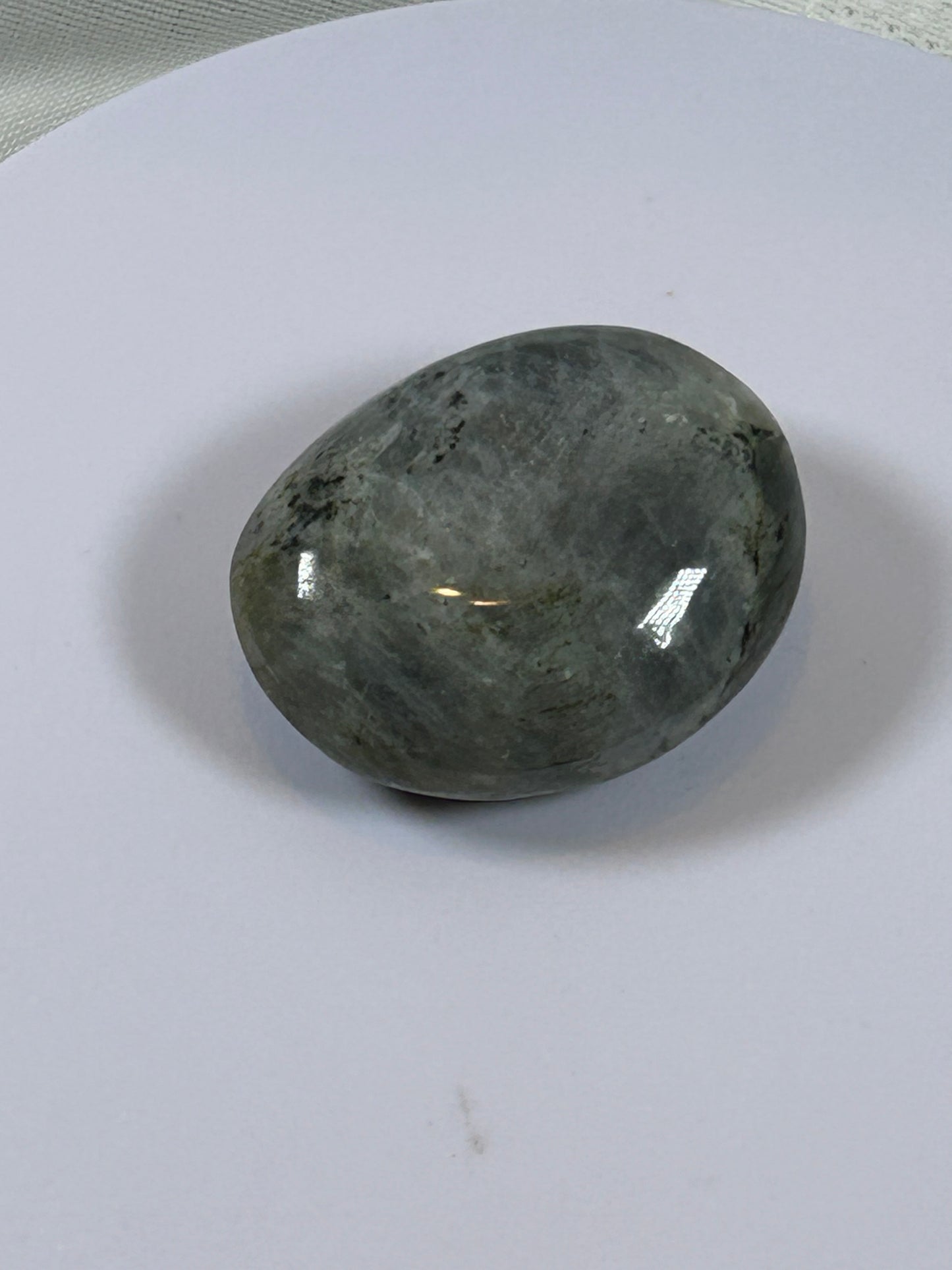 (#140) - LABRADORITE PALM STONE POLISHED - NEW