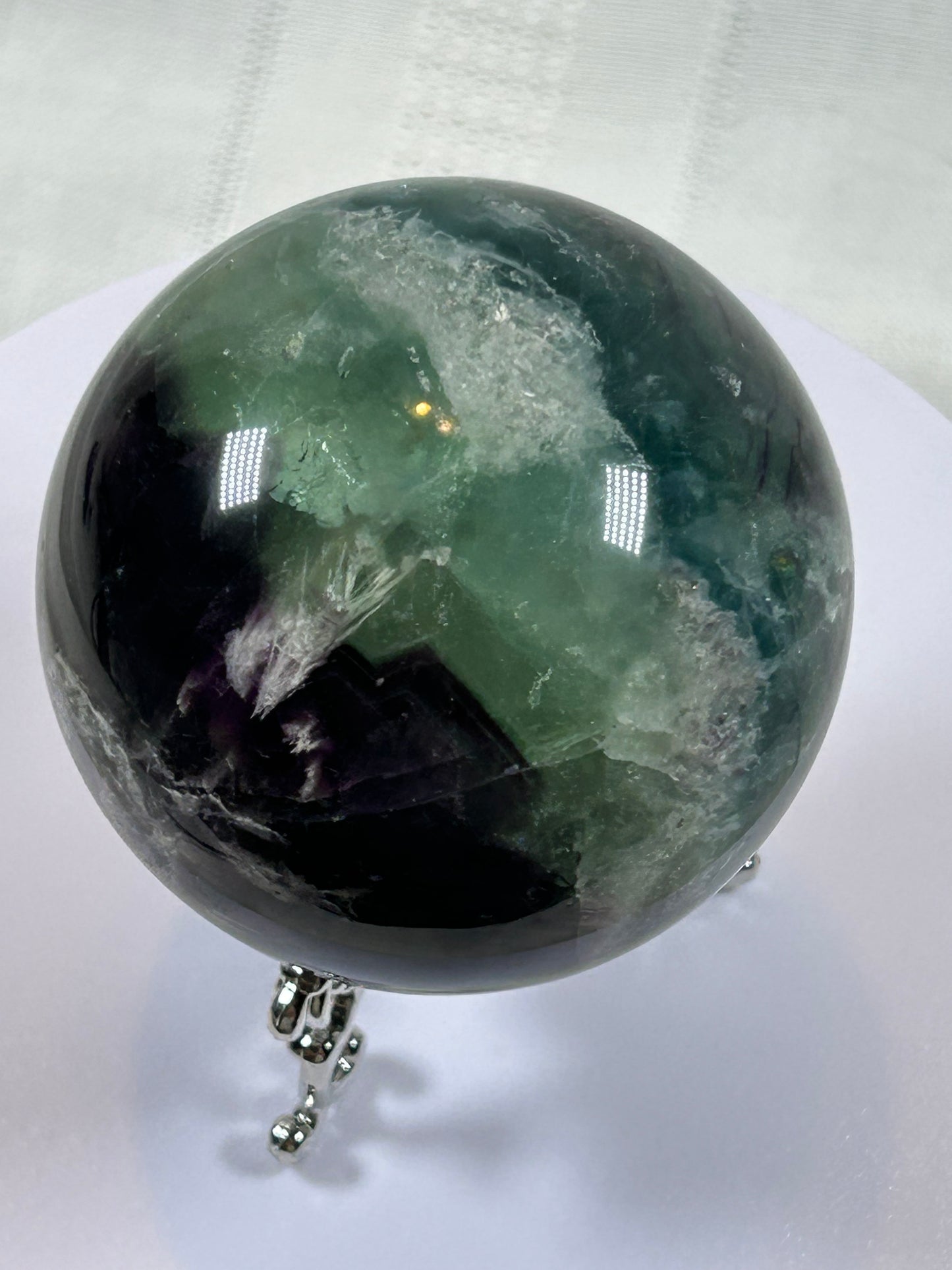 (#157) - FLUORITE SPHERE POLISHED - NEW