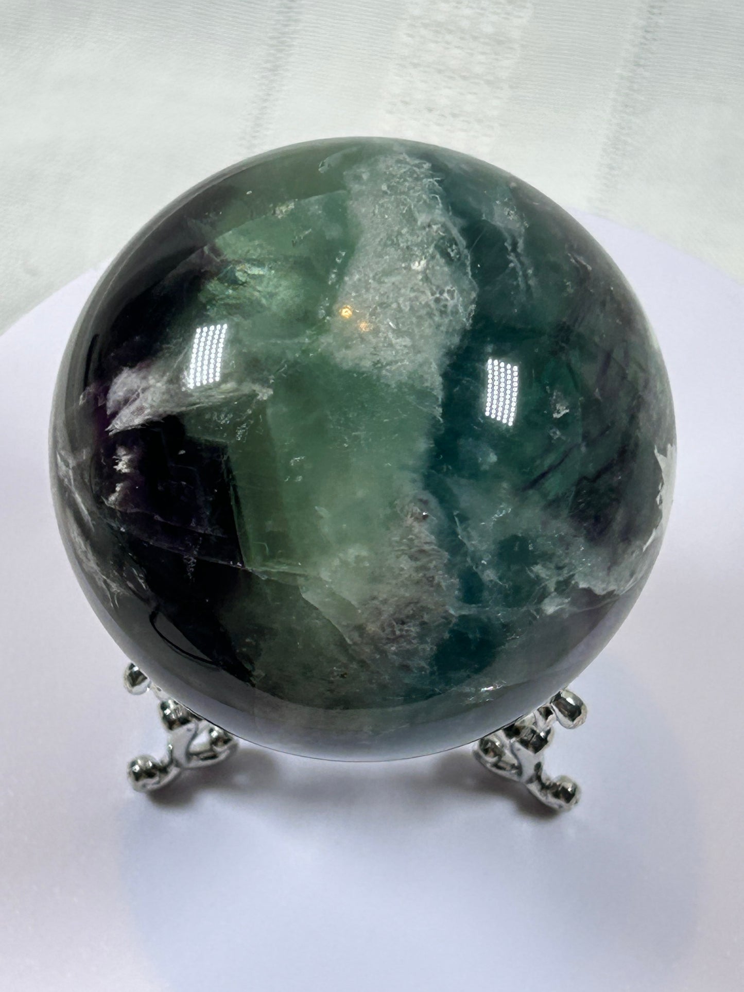(#157) - FLUORITE SPHERE POLISHED - NEW