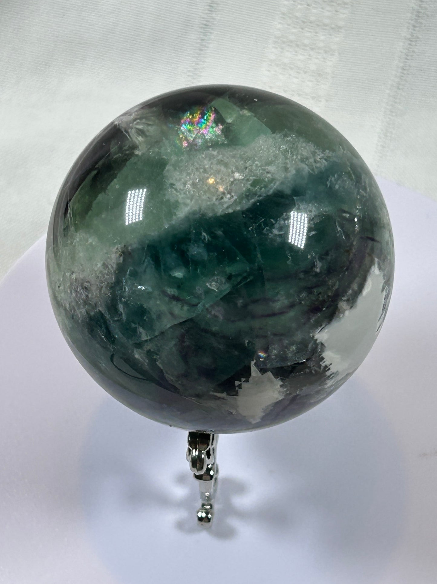 (#157) - FLUORITE SPHERE POLISHED - NEW