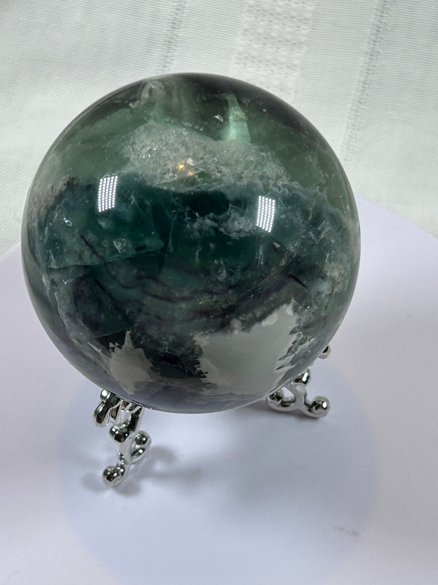 (#157) - FLUORITE SPHERE POLISHED - NEW