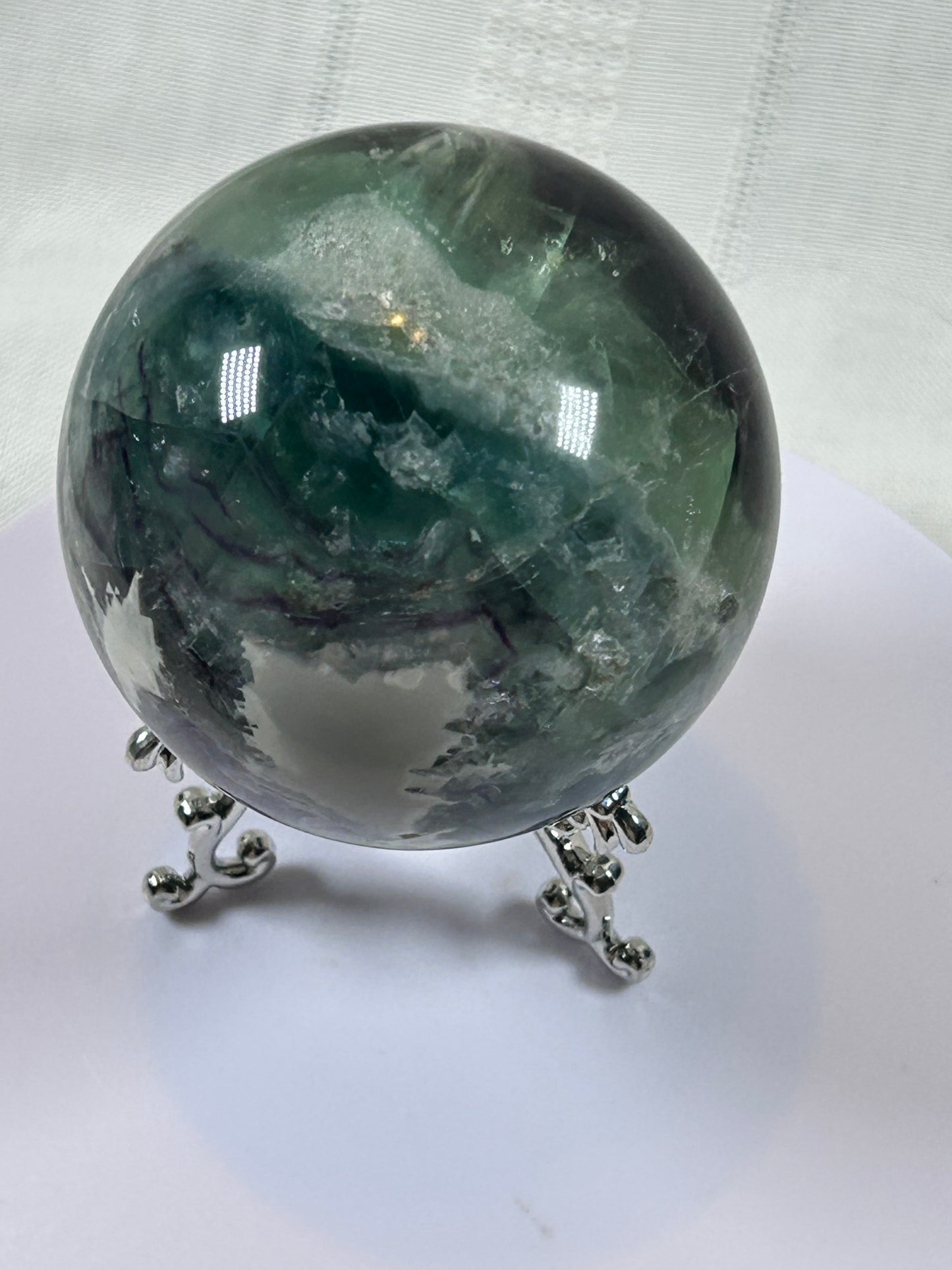 (#157) - FLUORITE SPHERE POLISHED - NEW