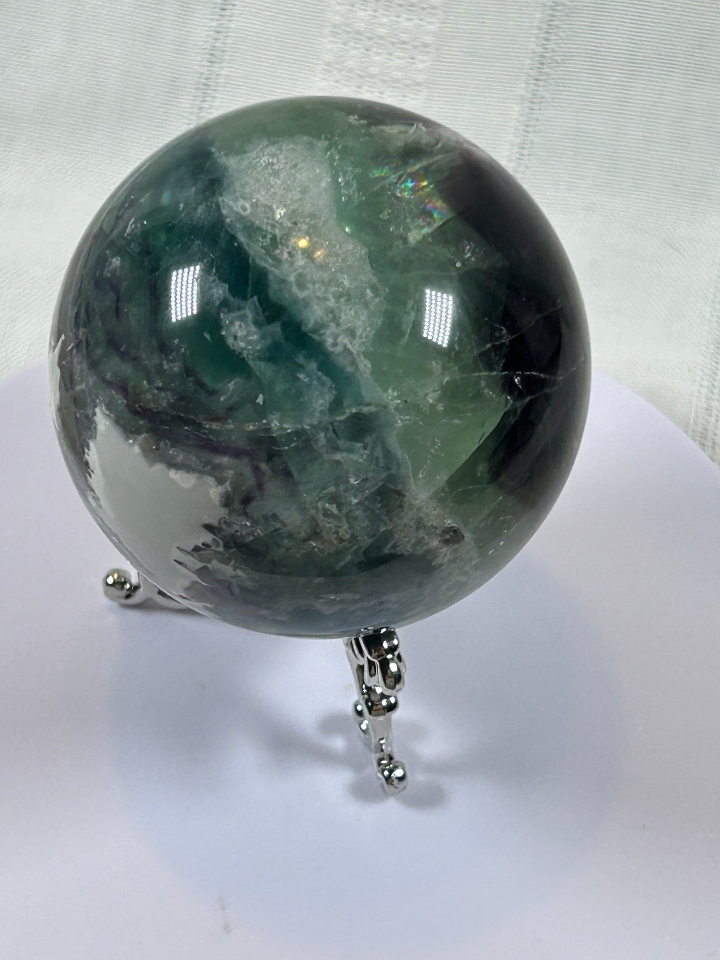 (#157) - FLUORITE SPHERE POLISHED - NEW