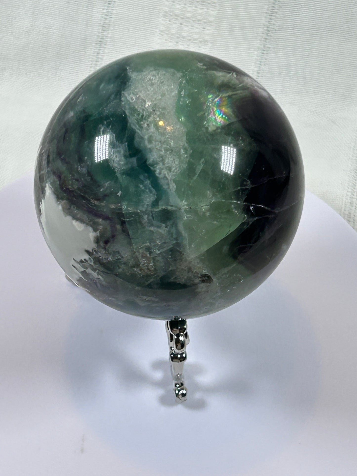 (#157) - FLUORITE SPHERE POLISHED - NEW