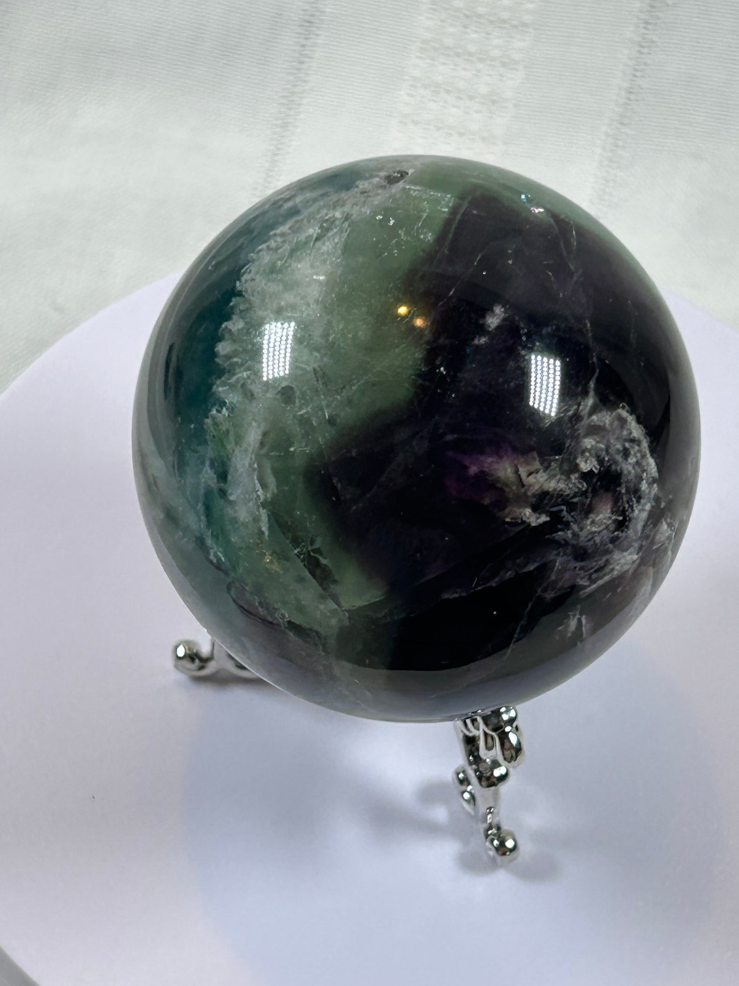 (#157) - FLUORITE SPHERE POLISHED - NEW