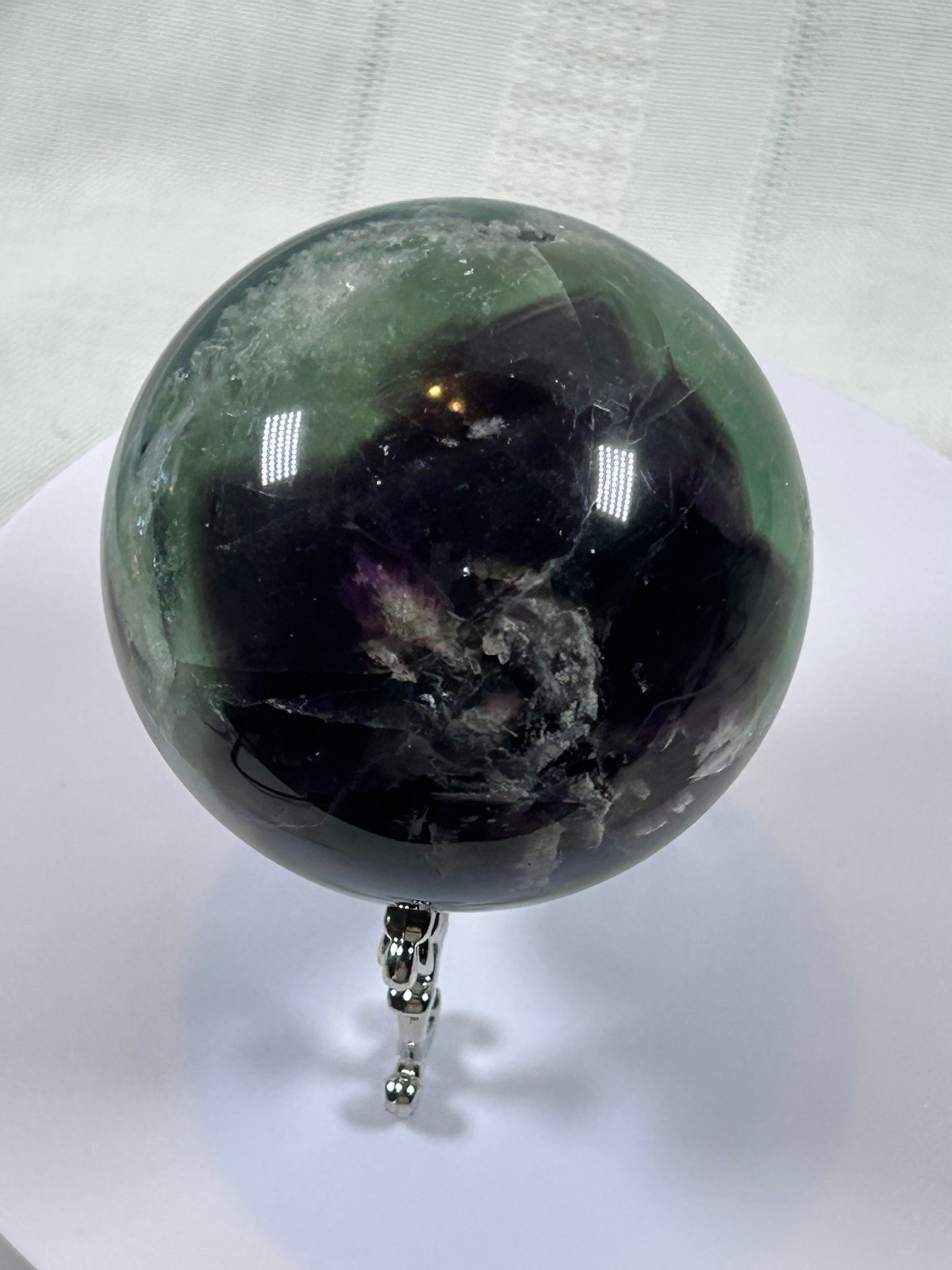 (#157) - FLUORITE SPHERE POLISHED - NEW