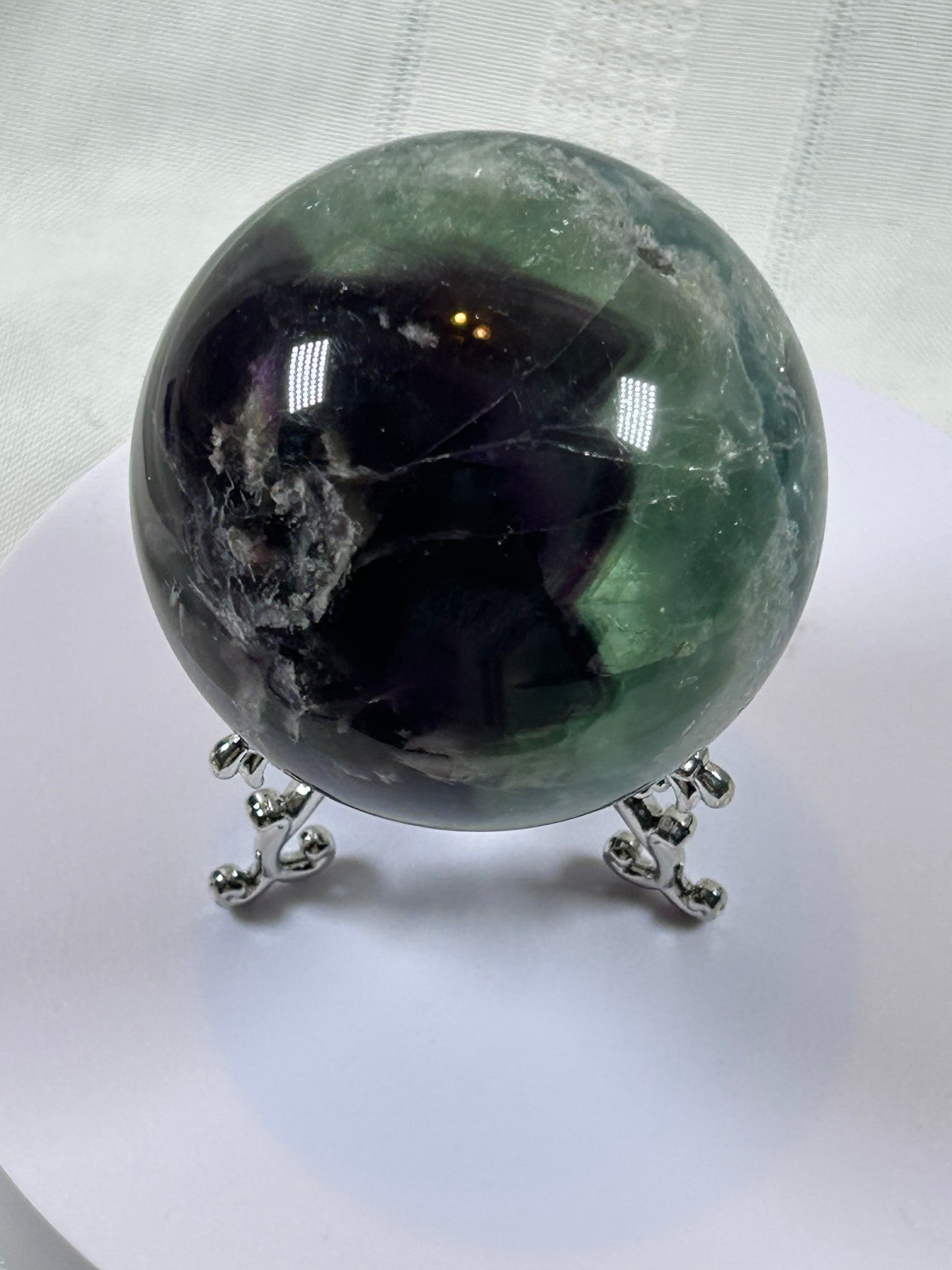 (#157) - FLUORITE SPHERE POLISHED - NEW