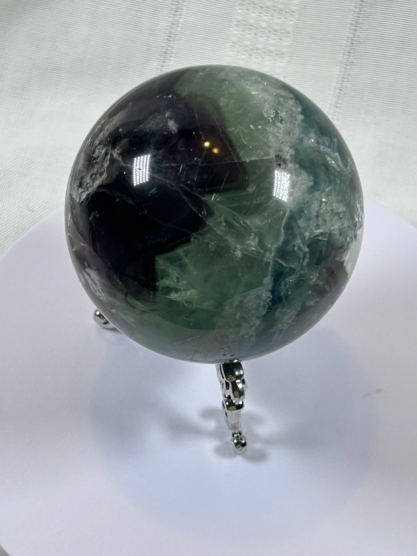 (#157) - FLUORITE SPHERE POLISHED - NEW