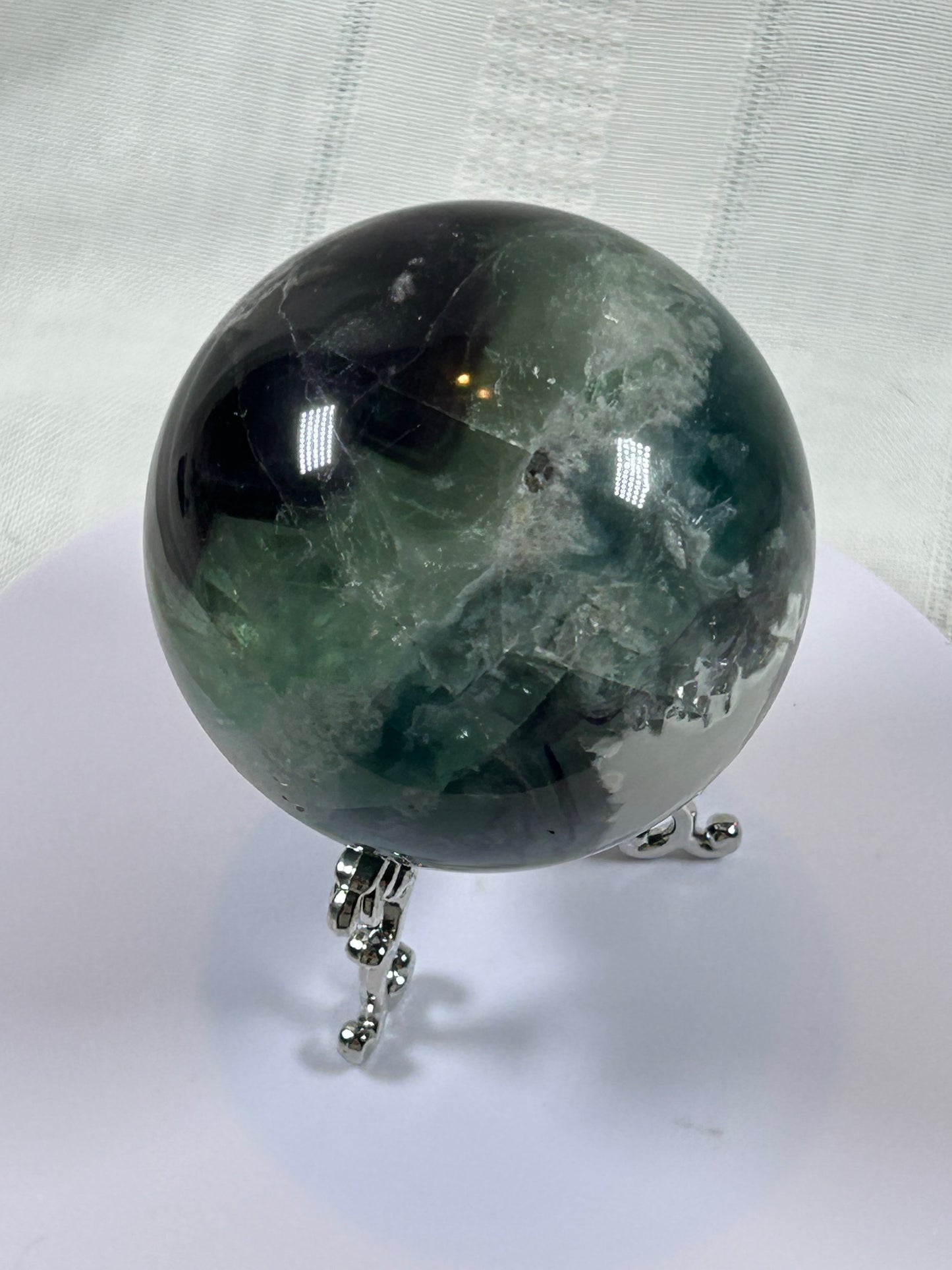 (#157) - FLUORITE SPHERE POLISHED - NEW