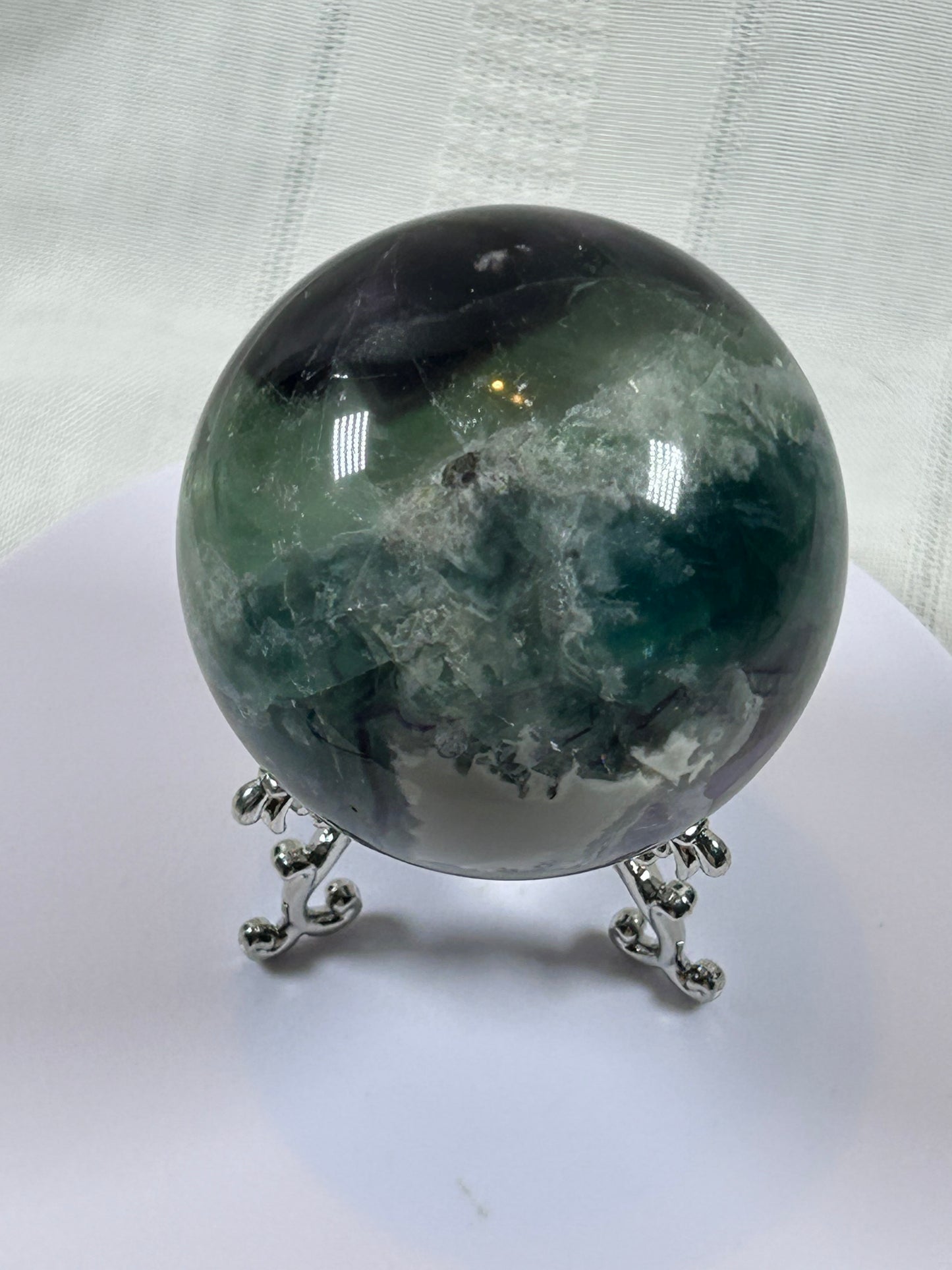 (#157) - FLUORITE SPHERE POLISHED - NEW