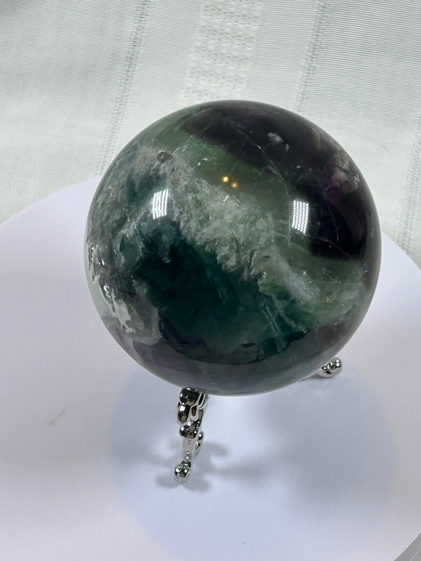 (#157) - FLUORITE SPHERE POLISHED - NEW