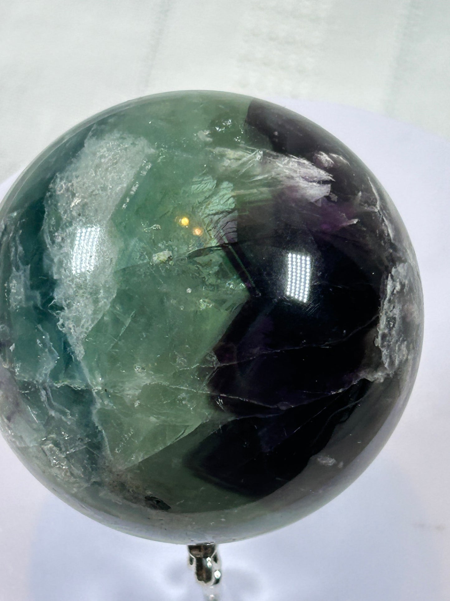 (#157) - FLUORITE SPHERE POLISHED - NEW