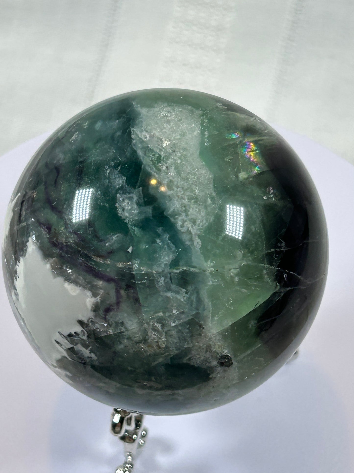 (#157) - FLUORITE SPHERE POLISHED - NEW