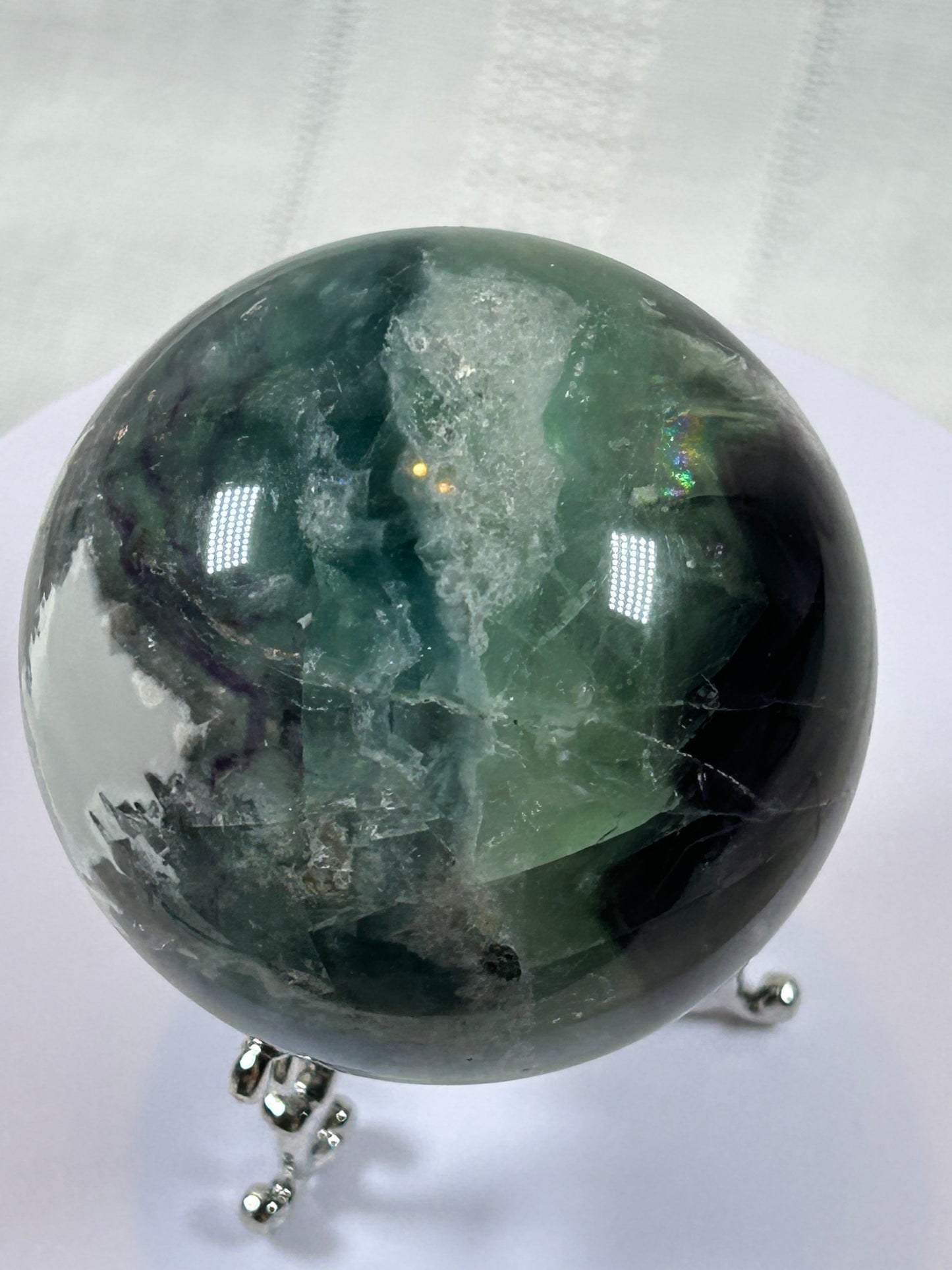 (#157) - FLUORITE SPHERE POLISHED - NEW