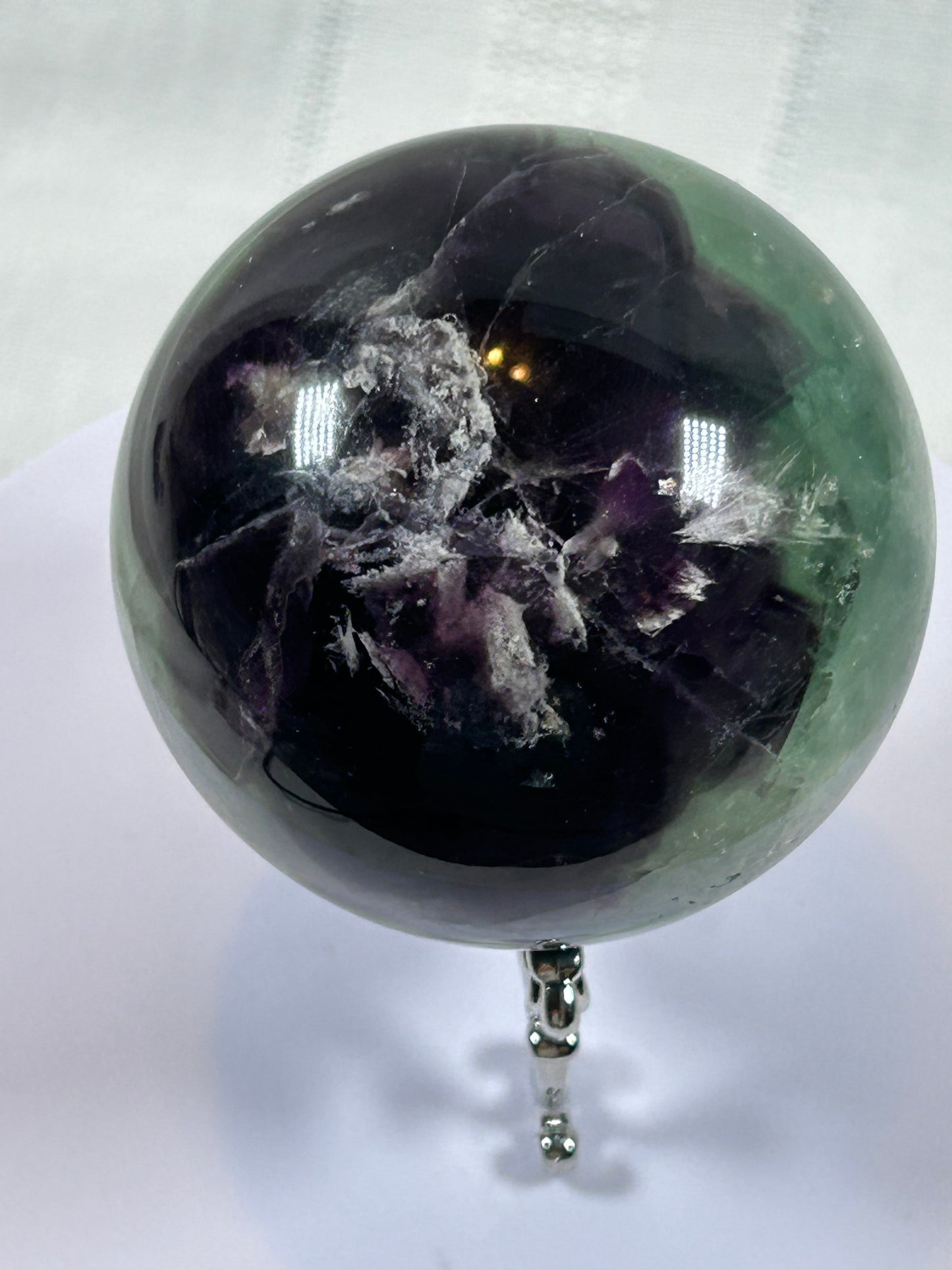 (#157) - FLUORITE SPHERE POLISHED - NEW