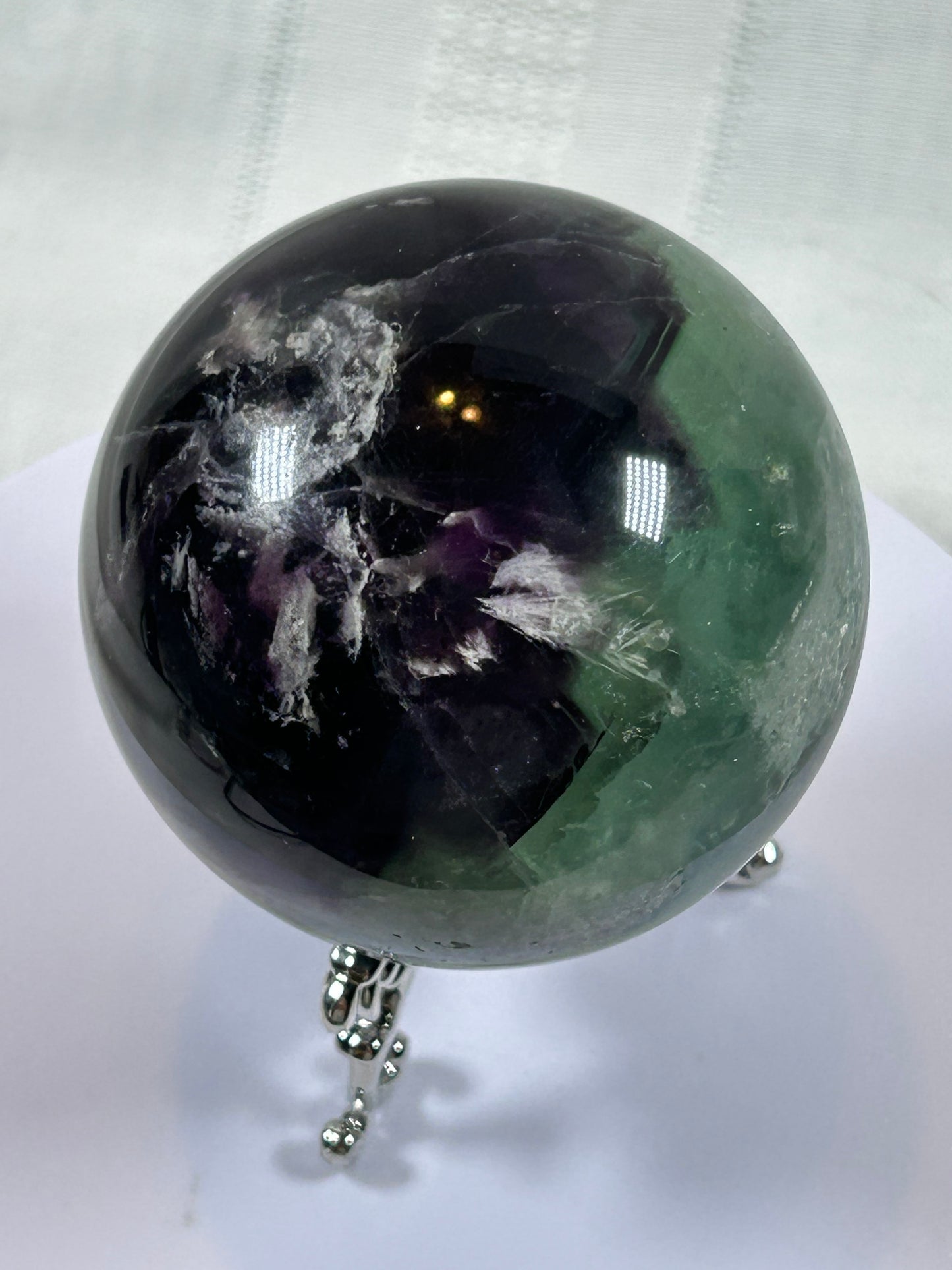 (#157) - FLUORITE SPHERE POLISHED - NEW